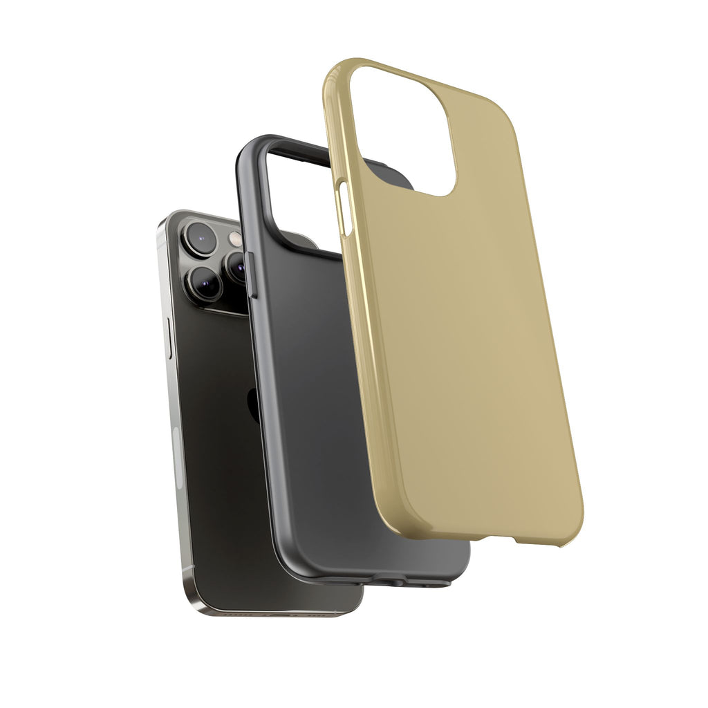 Tough iPhone Case (Gold Matte/Glossy) - Shockproof Durable Protective Cover