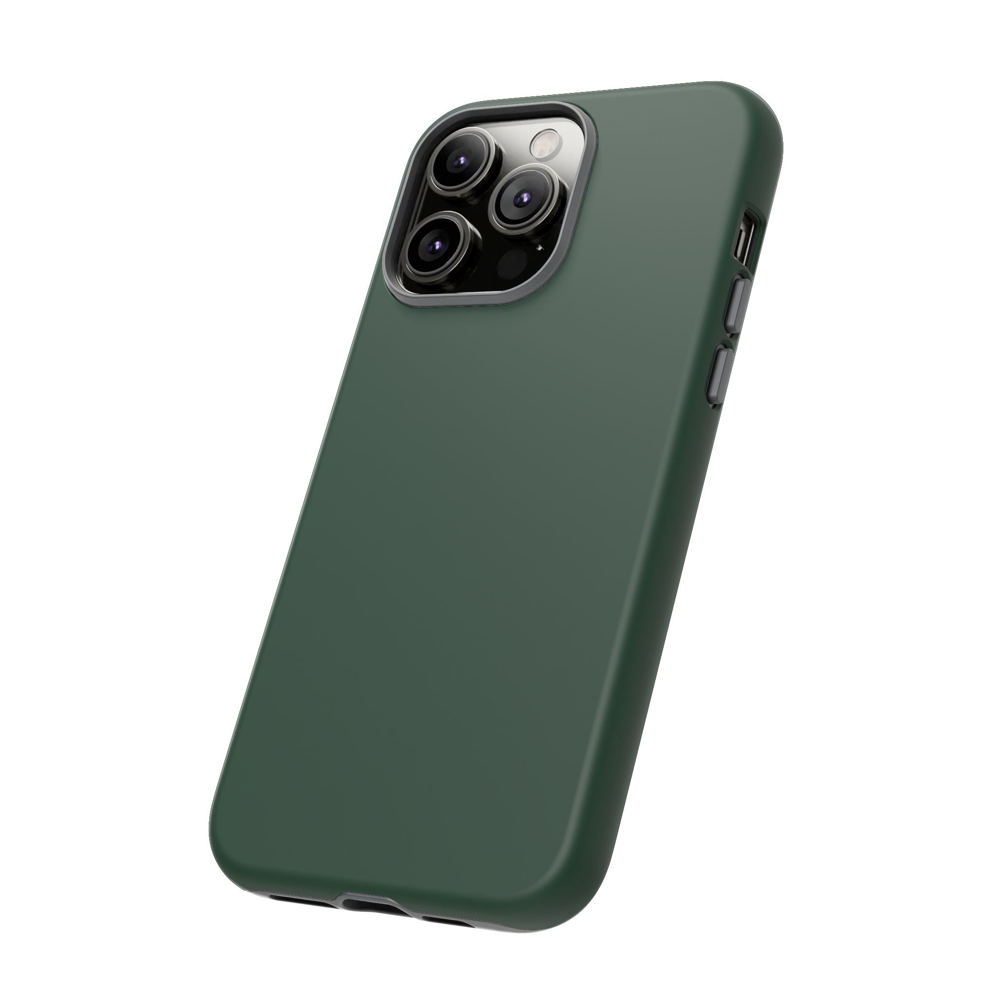 Tough iPhone Case (Green Matte/Glossy) - Shockproof Durable Protective Cover