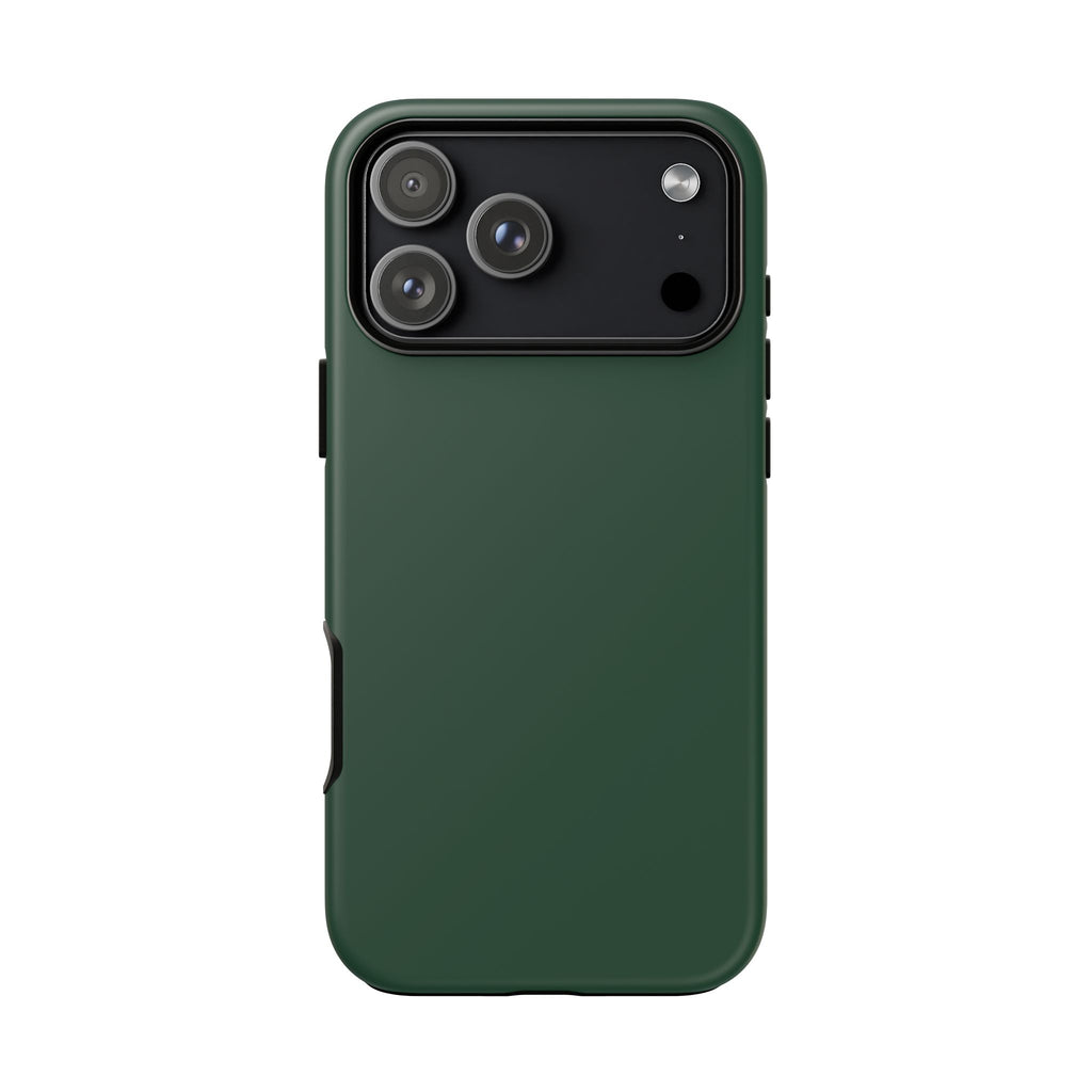 Tough iPhone Case (Green Matte/Glossy) - Shockproof Durable Protective Cover