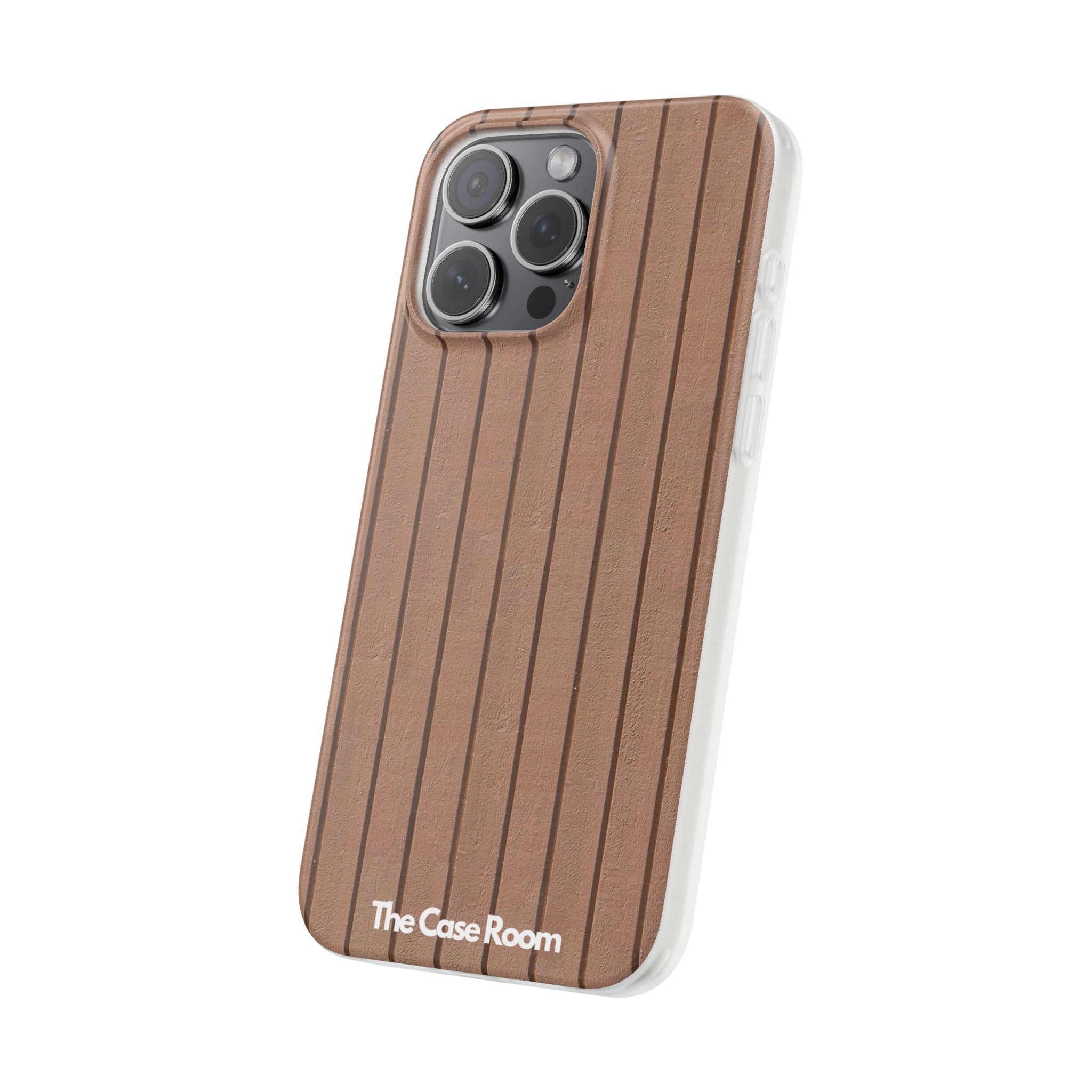 Rustic Wood Panel (Brown) Phone Case - iPhone 17/16/15 & Samsung A24