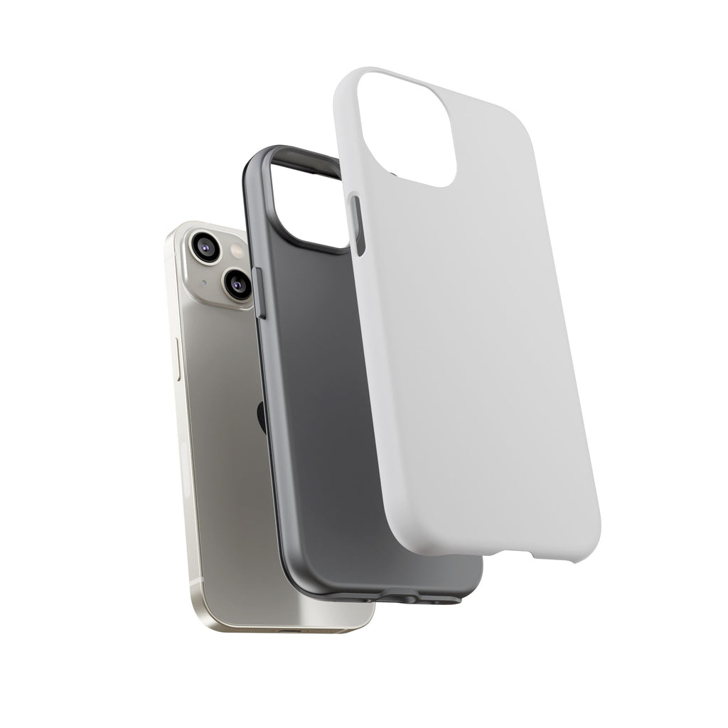 Tough iPhone Case (Silver Matte/Glossy) - Shockproof Durable Protective Cover