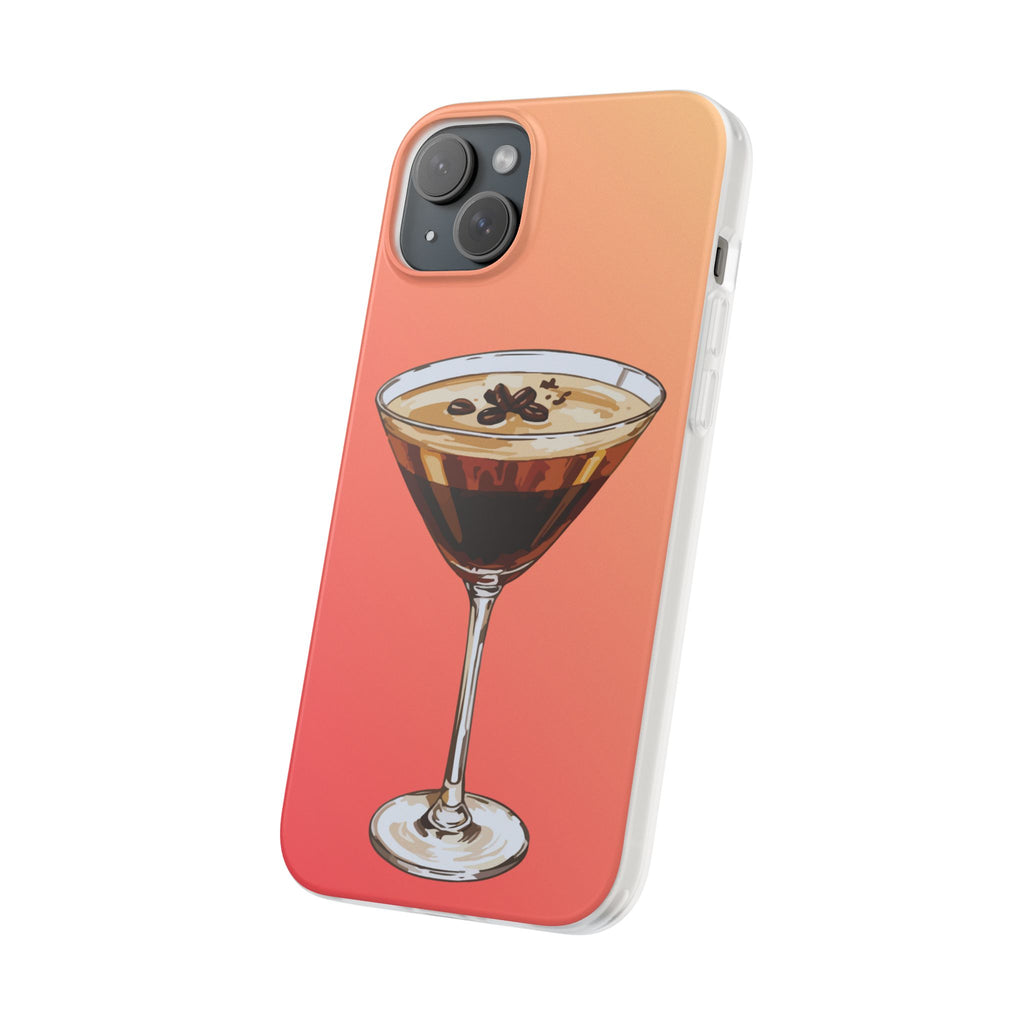 Espresso Martini Phone Case (Sunrise) - Stylish Cocktail iPhone 17/16/15 & Samsung A24
