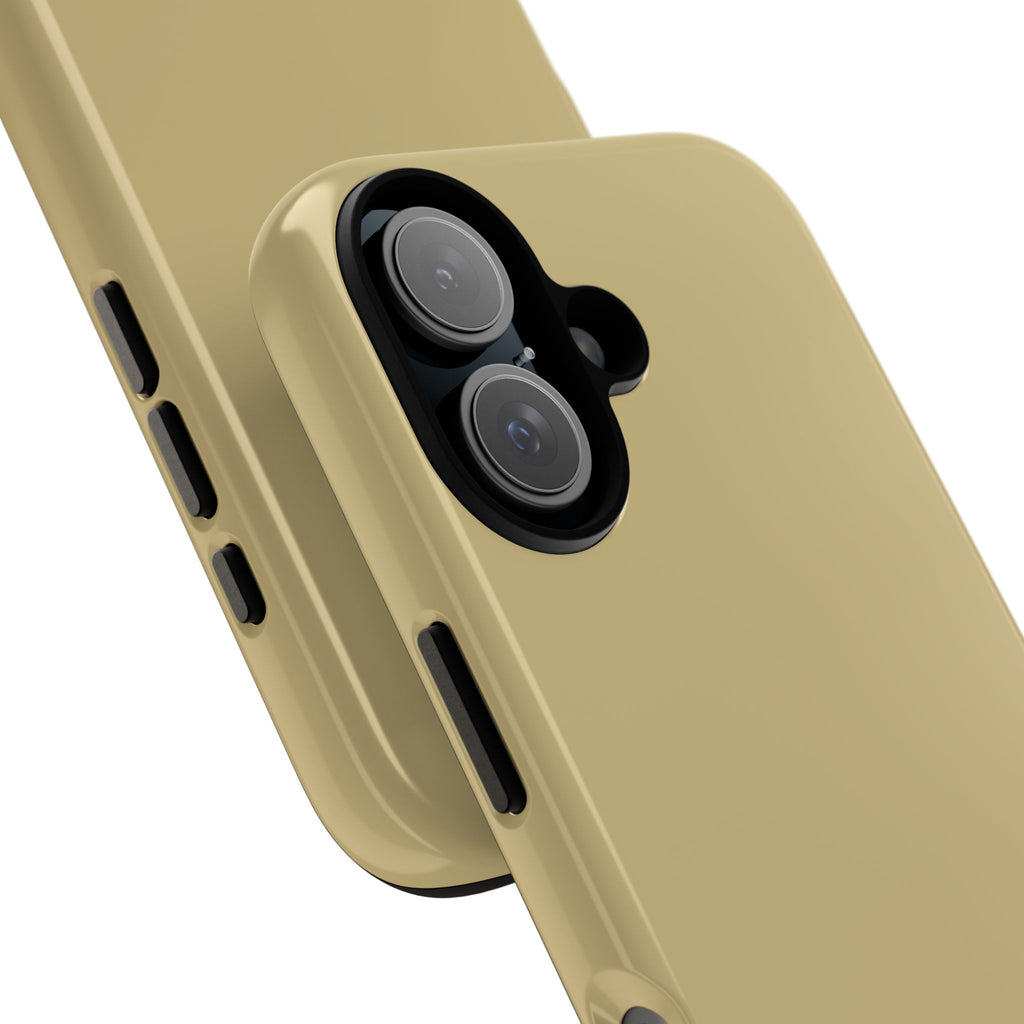 Tough iPhone Case (Gold Matte/Glossy) - Shockproof Durable Protective Cover