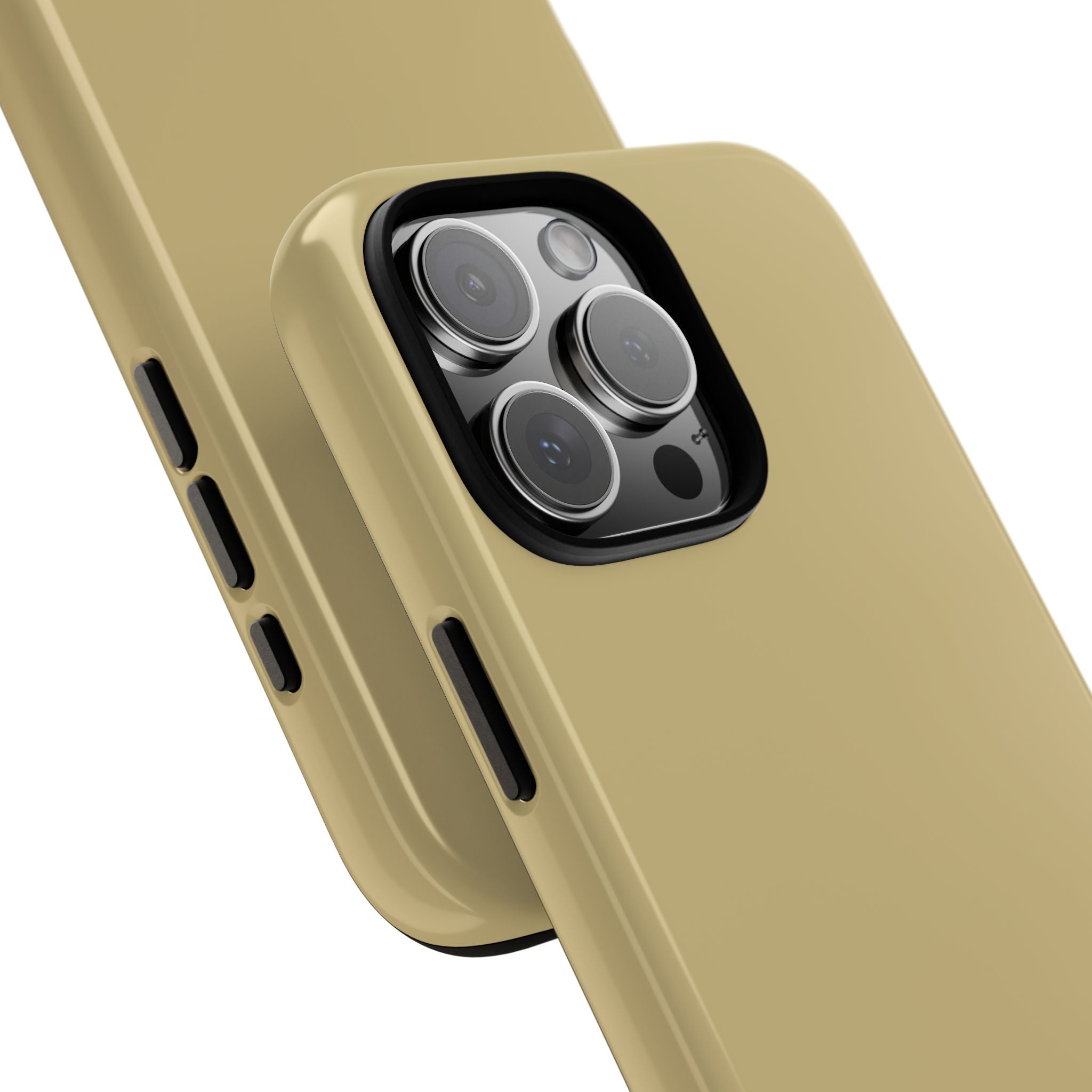 Tough iPhone Case (Gold Matte/Glossy) - Shockproof Durable Protective Cover