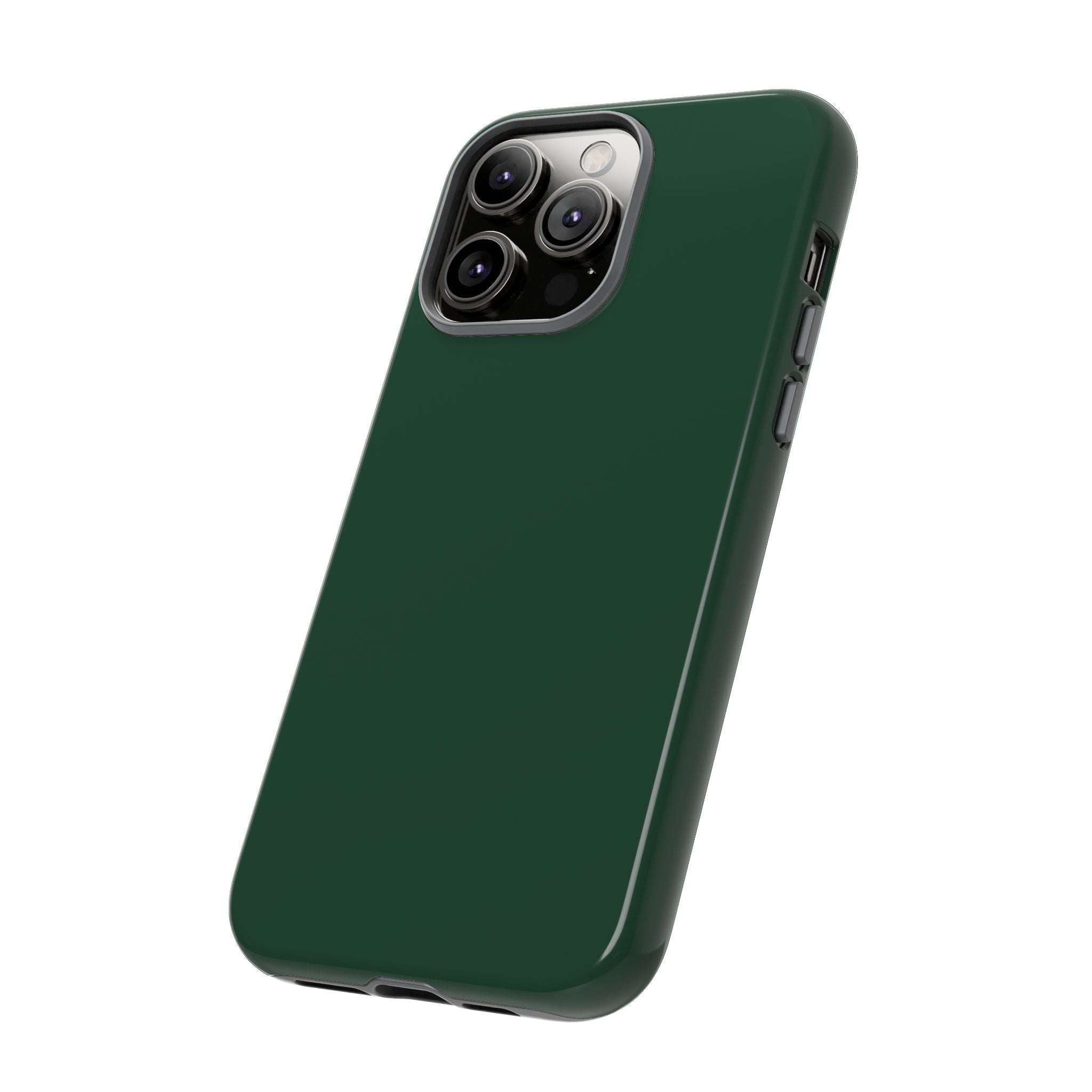 Tough iPhone Case (Green Matte/Glossy) - Shockproof Durable Protective Cover