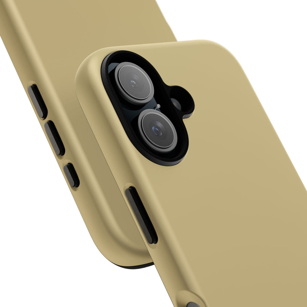 Tough iPhone Case (Gold Matte/Glossy) - Shockproof Durable Protective Cover