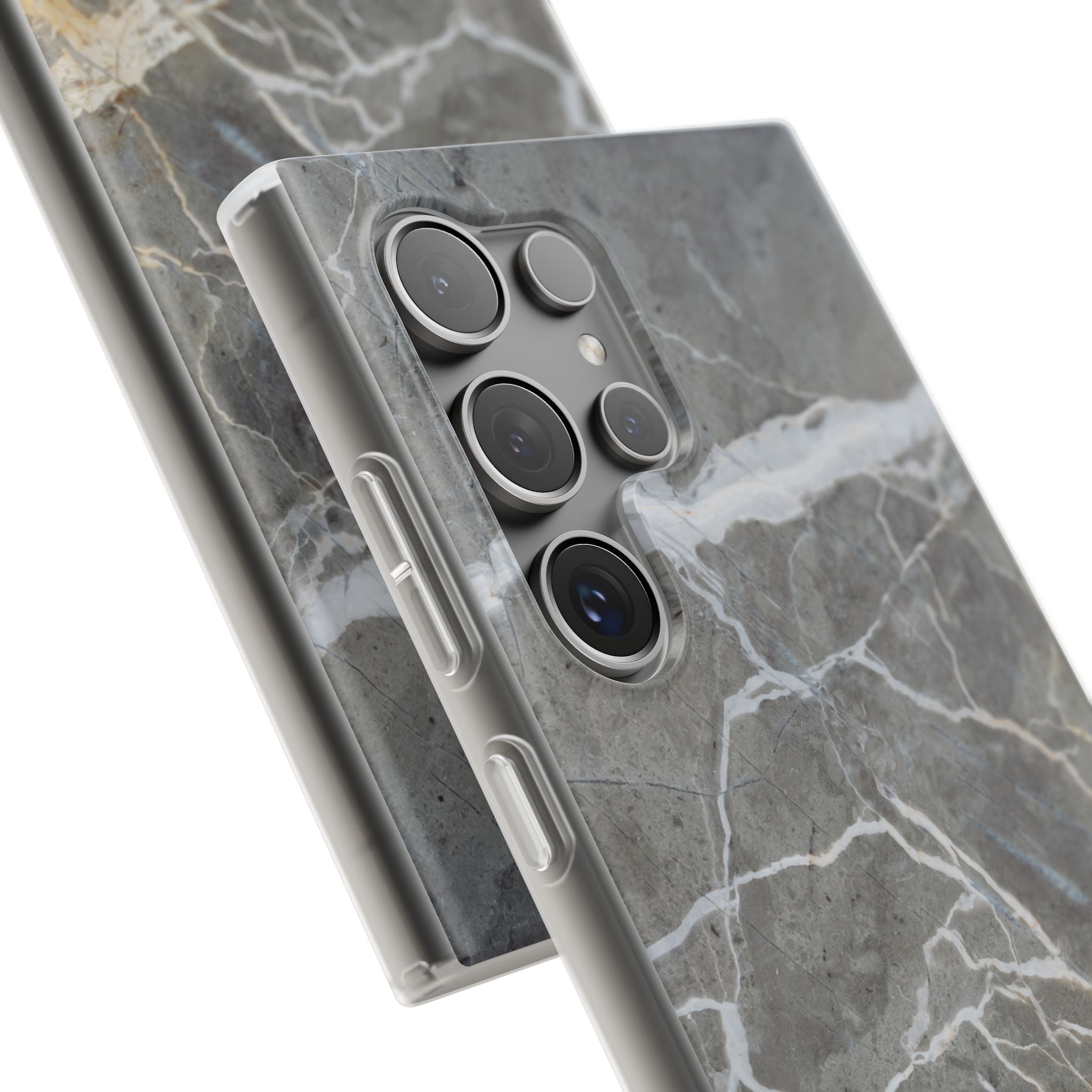 Gray Marble Phone Case - iPhone 17/16/15 & Samsung A24