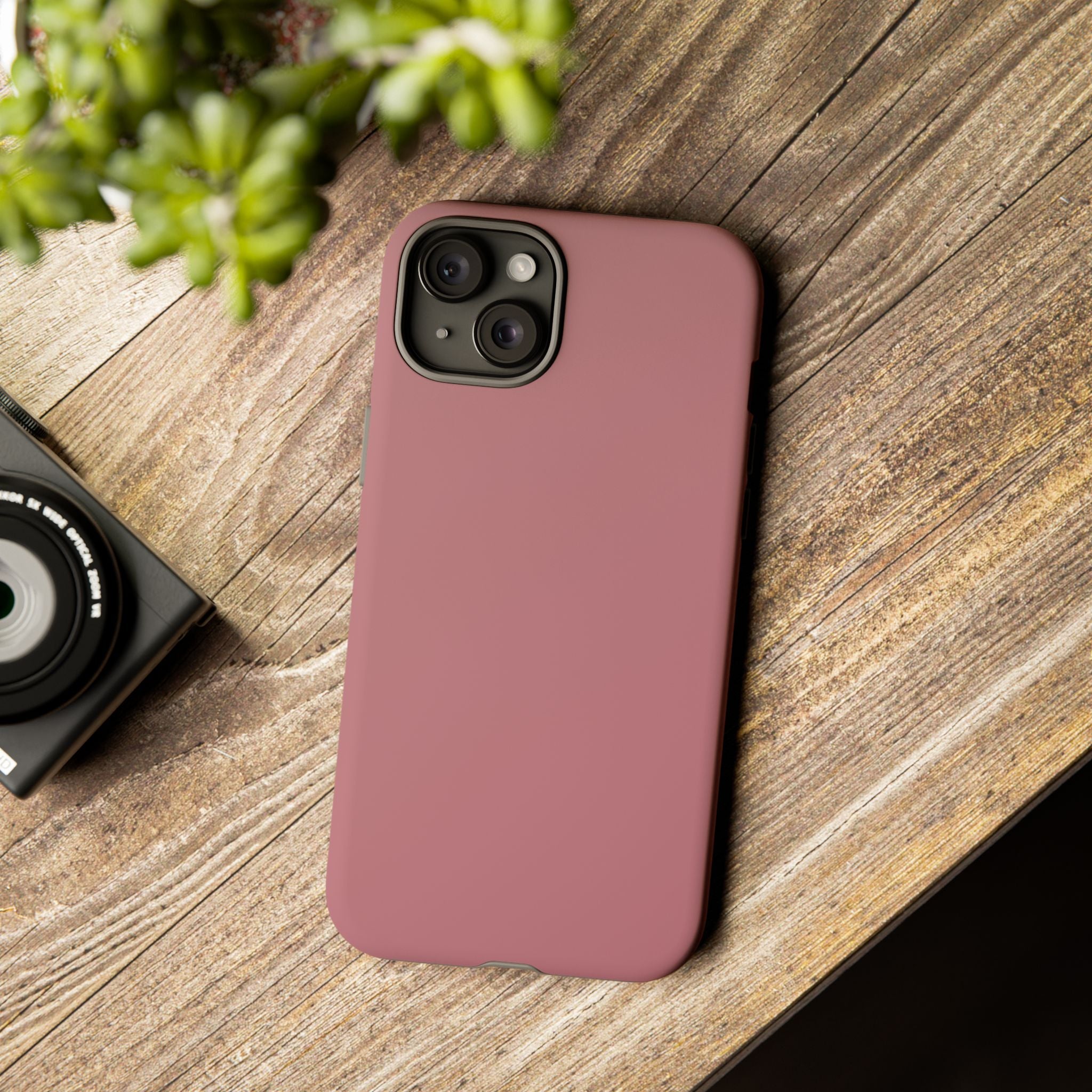 Tough iPhone Case (Rose Matte/Glossy) - Shockproof Durable Protective Cover