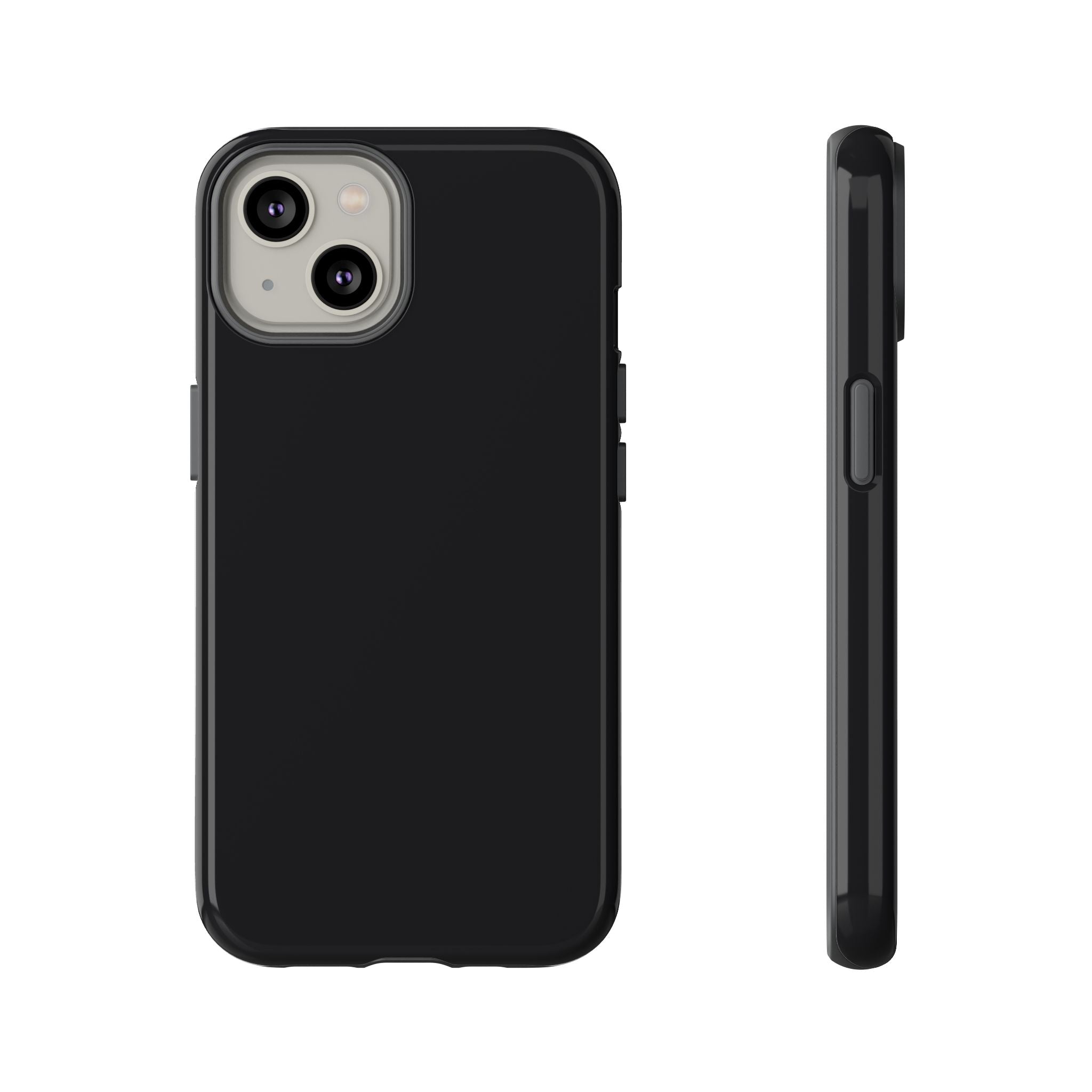 Tough iPhone Case (Space Black Matte/Glossy) - Shockproof Durable Protective Cover