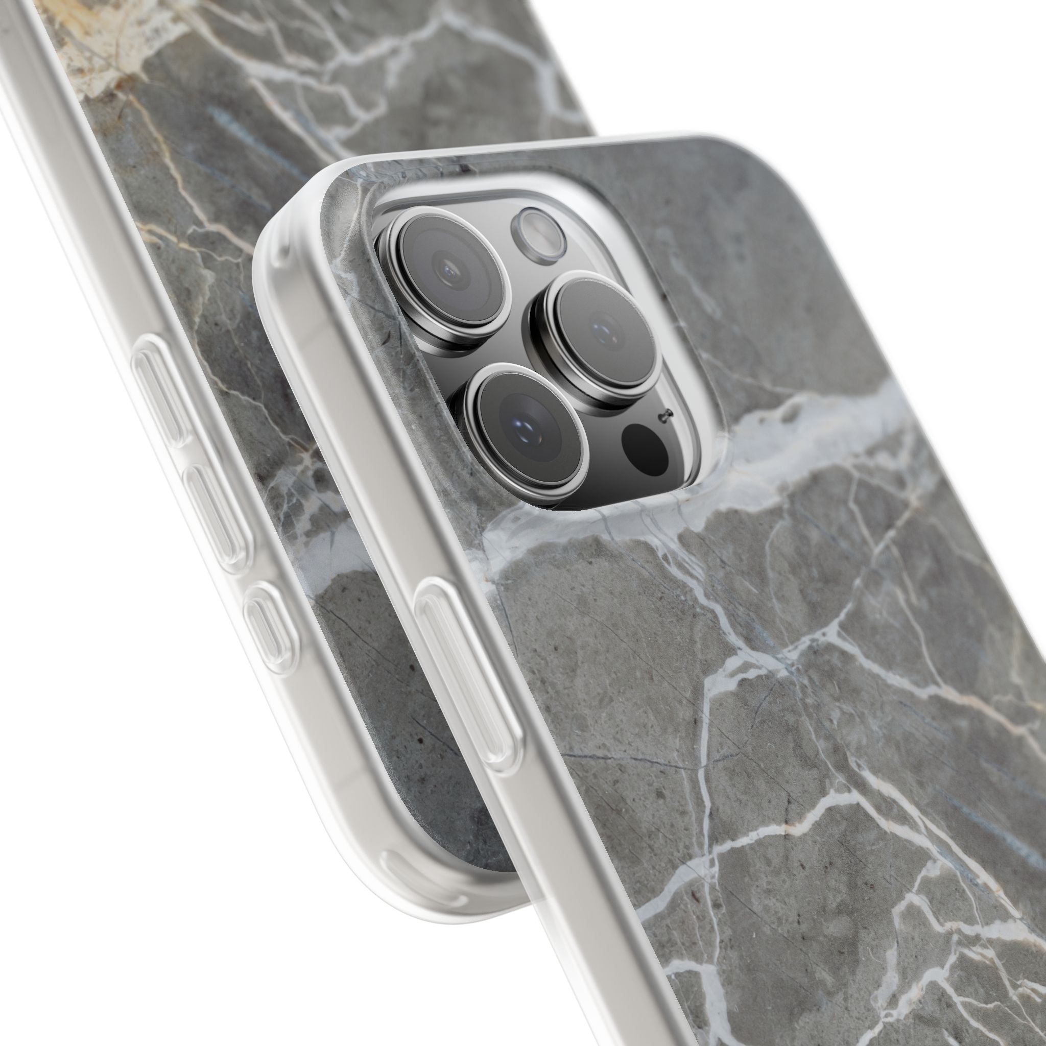 Gray Marble Phone Case - iPhone 17/16/15 & Samsung A24