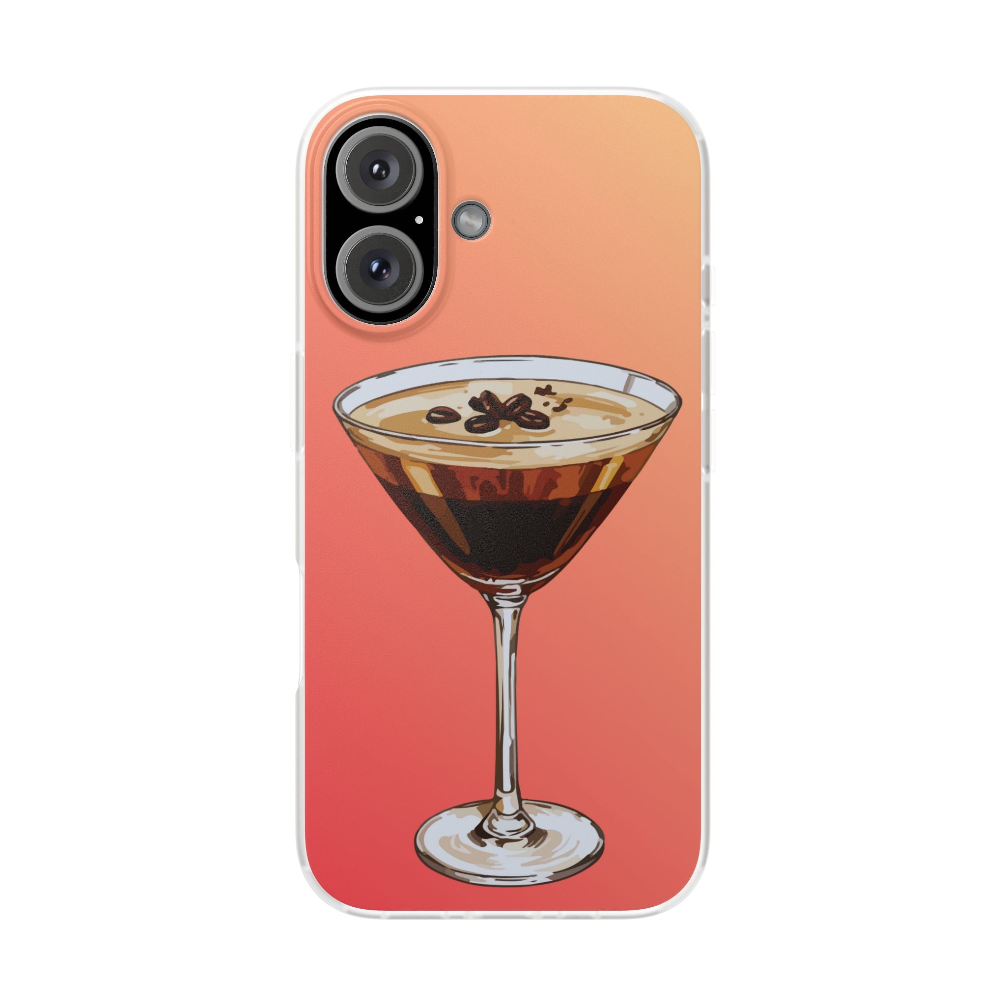 Espresso Martini Phone Case (Sunrise) - Stylish Cocktail iPhone 17/16/15 & Samsung A24