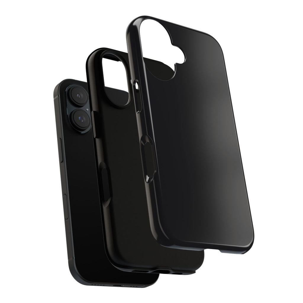 Tough iPhone Case (Space Black Matte/Glossy) - Shockproof Durable Protective Cover