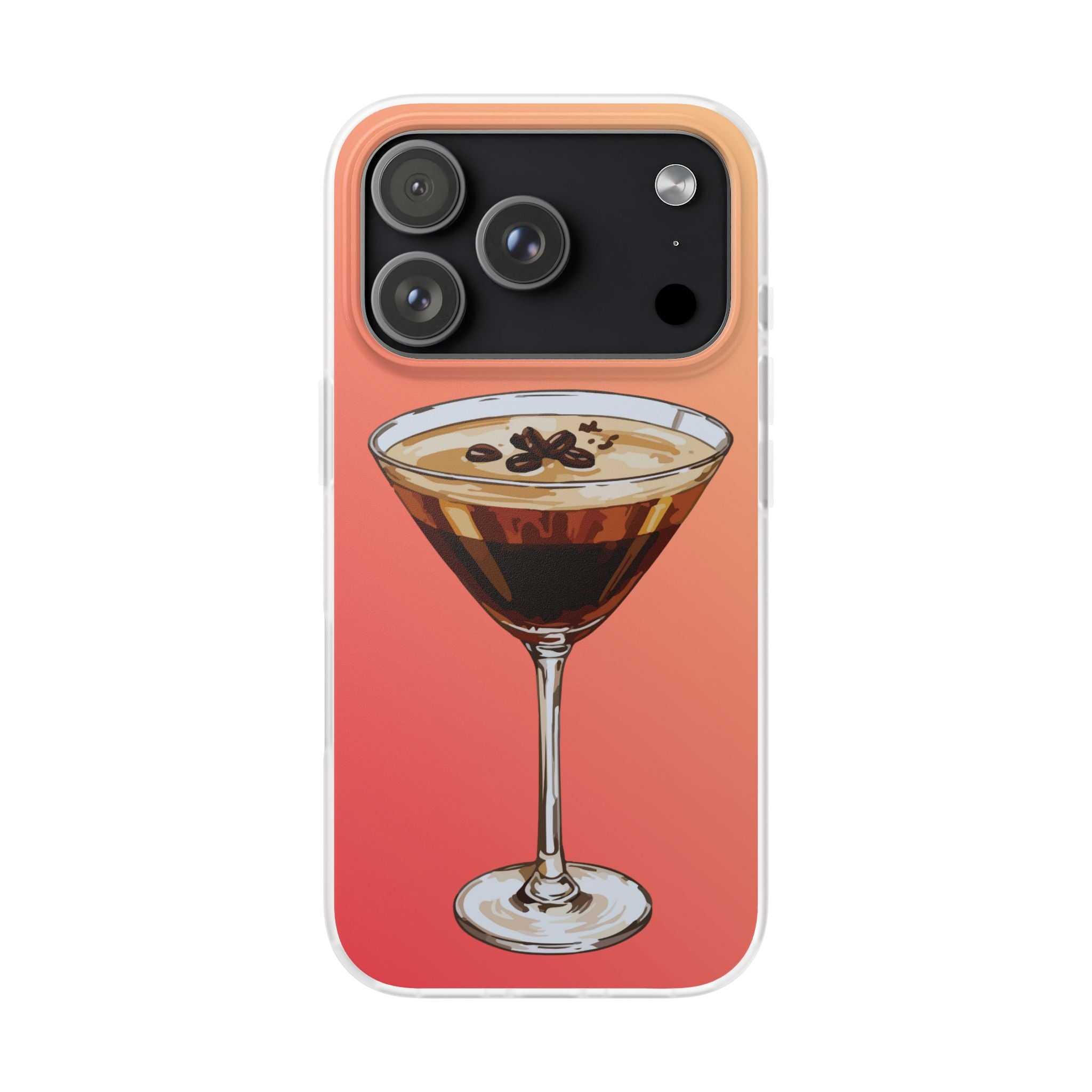 Espresso Martini Phone Case (Sunrise) - Stylish Cocktail iPhone 17/16/15 & Samsung A24