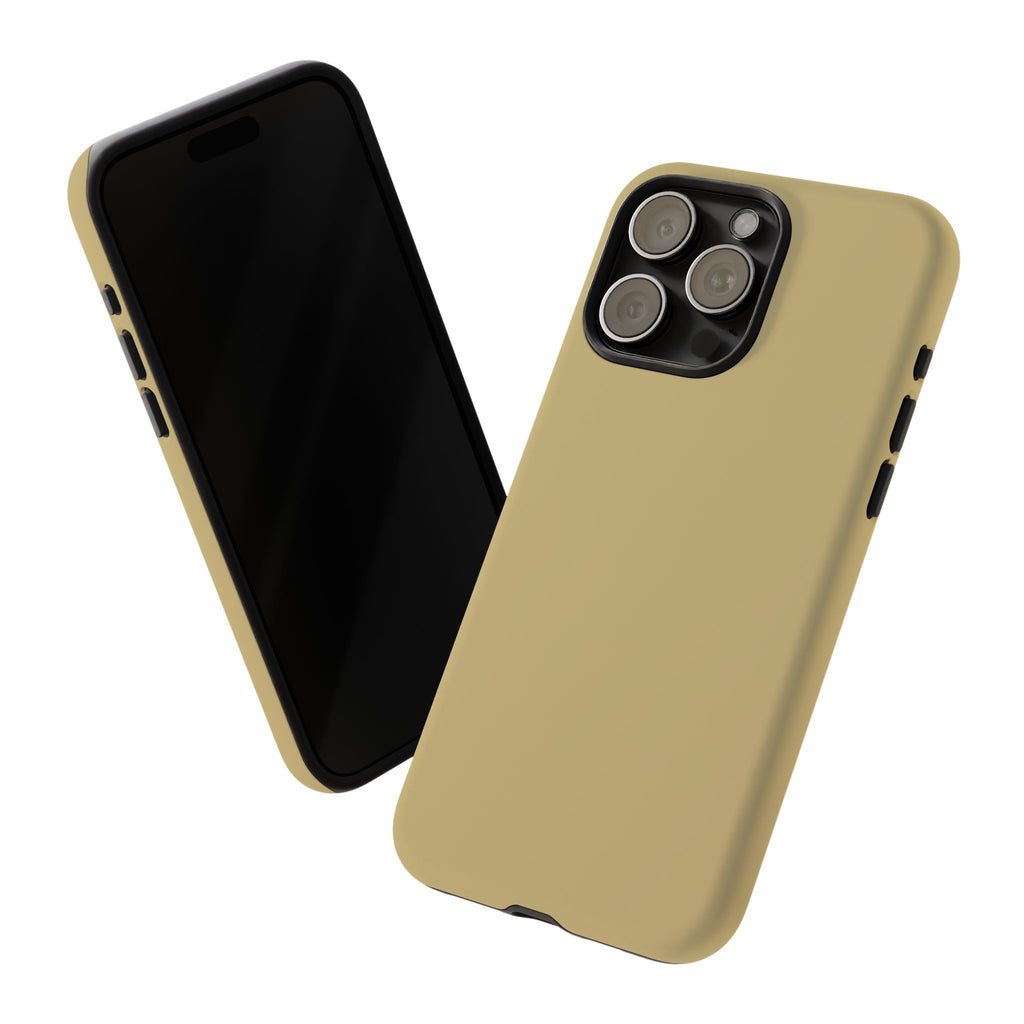 Tough iPhone Case (Gold Matte/Glossy) - Shockproof Durable Protective Cover