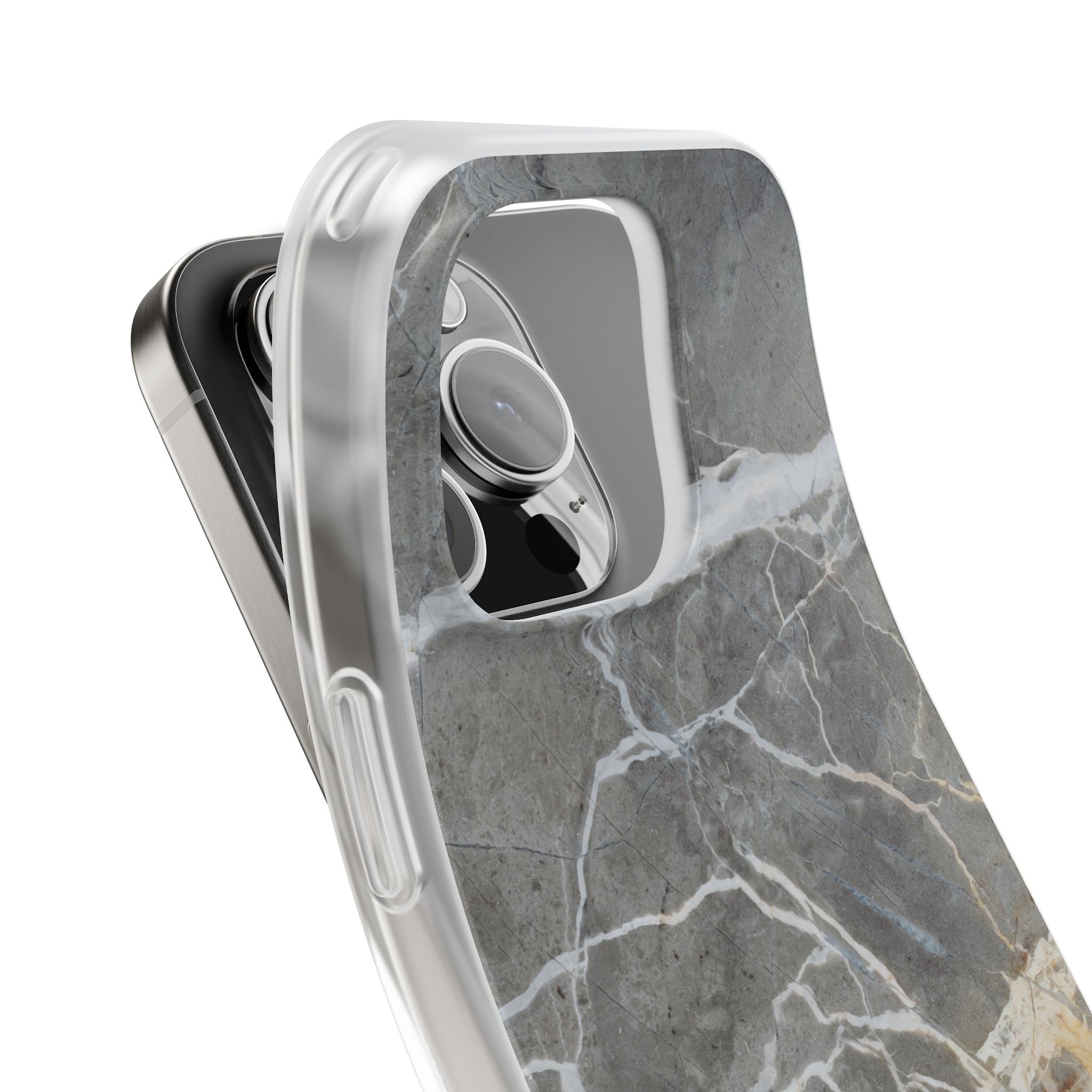 Gray Marble Phone Case - iPhone 17/16/15 & Samsung A24
