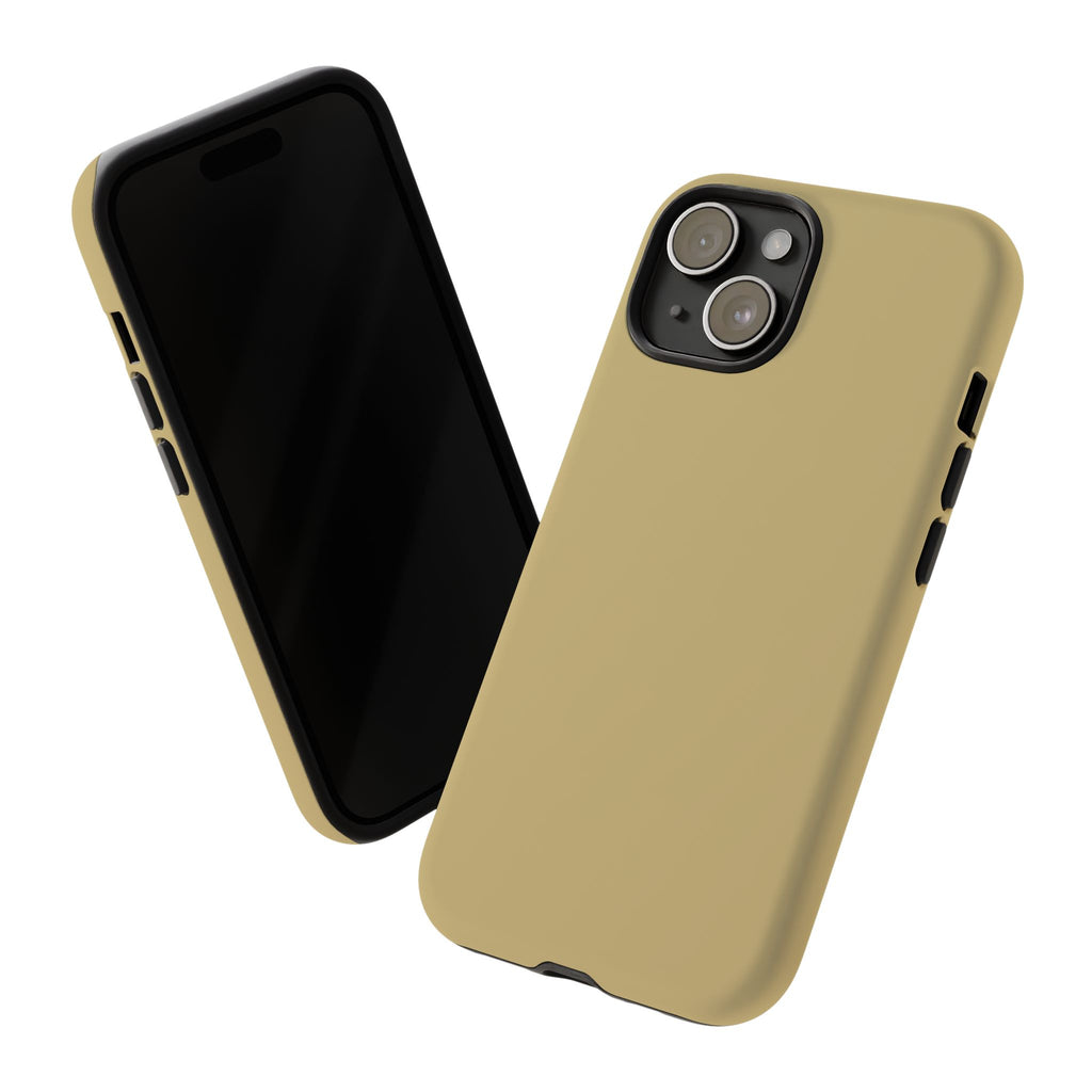 Tough iPhone Case (Gold Matte/Glossy) - Shockproof Durable Protective Cover