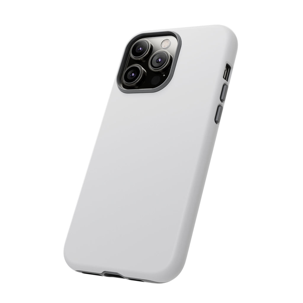 Tough iPhone Case (Silver Matte/Glossy) - Shockproof Durable Protective Cover