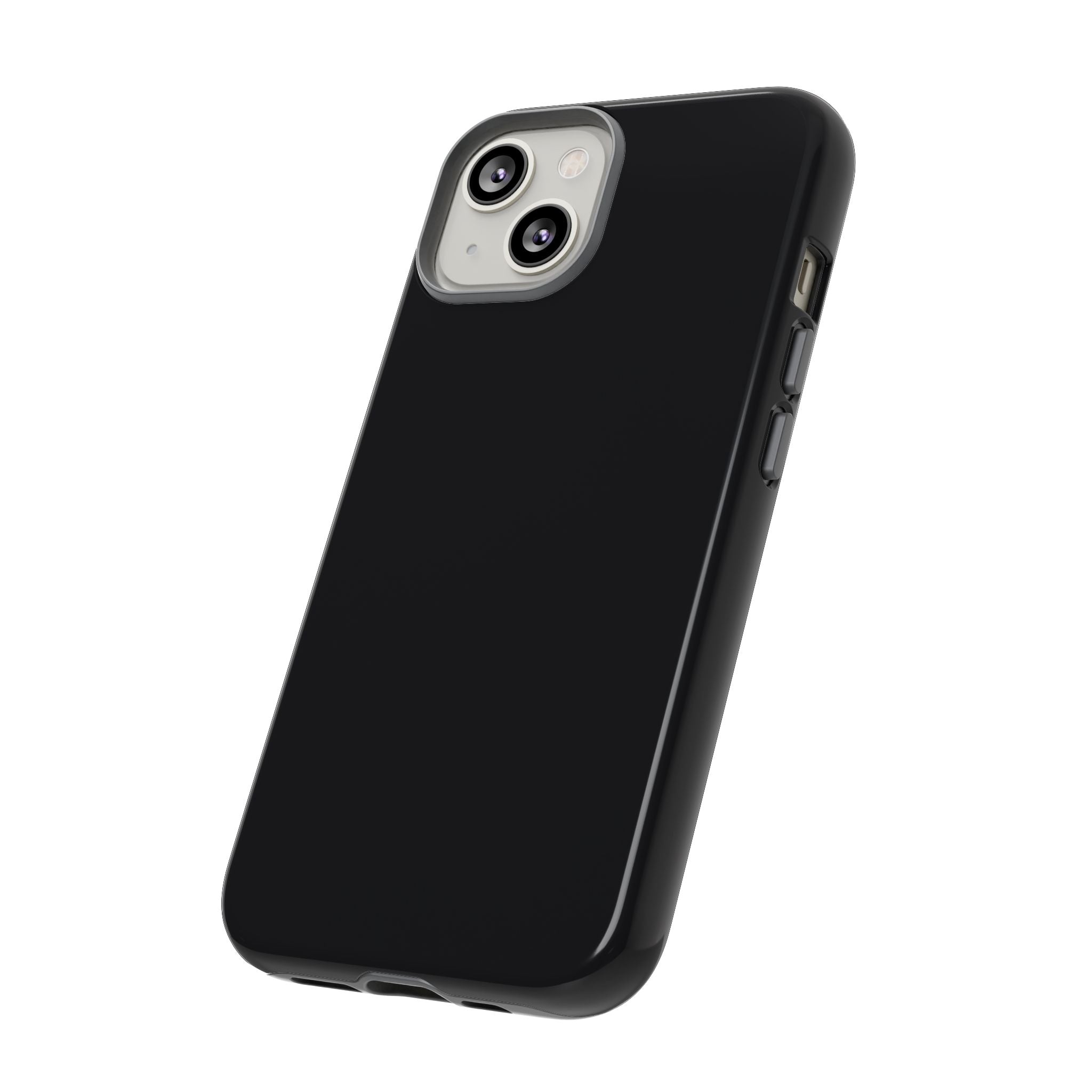 Tough iPhone Case (Space Black Matte/Glossy) - Shockproof Durable Protective Cover
