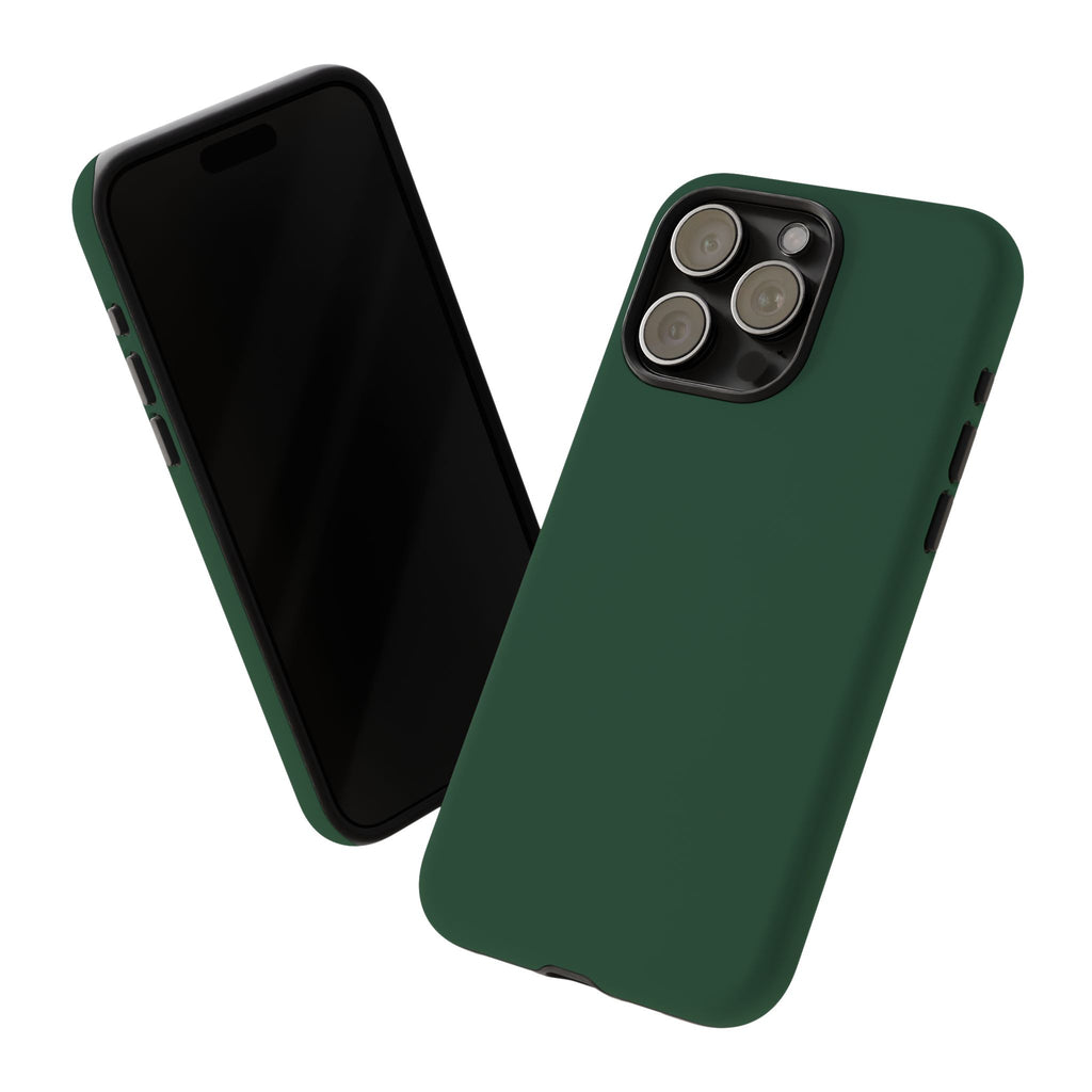 Tough iPhone Case (Green Matte/Glossy) - Shockproof Durable Protective Cover