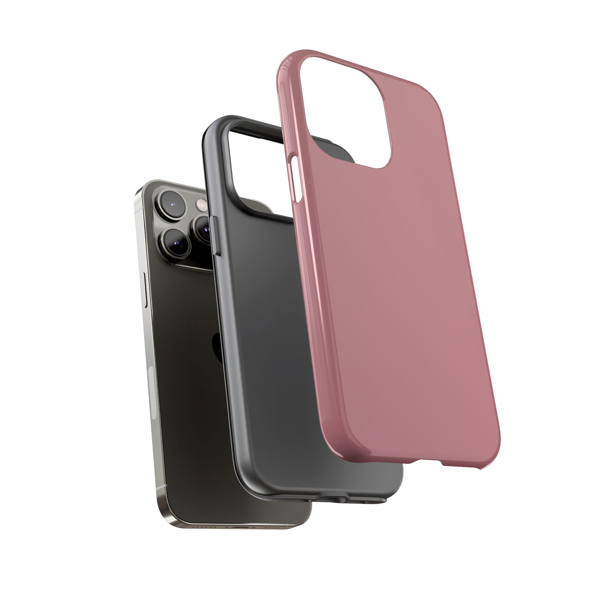 Tough iPhone Case (Rose Matte/Glossy) - Shockproof Durable Protective Cover