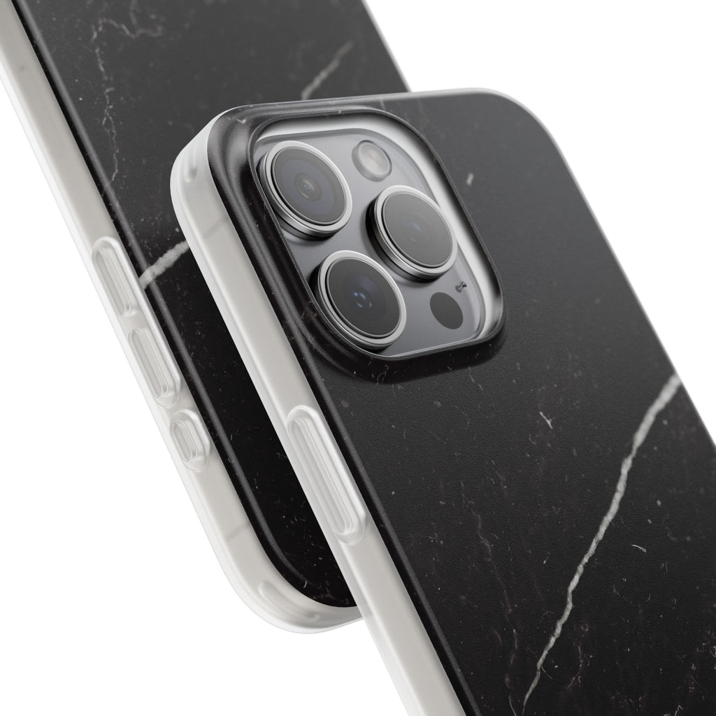 Black Marble Phone Case - iPhone 17/16/15 & Samsung A24