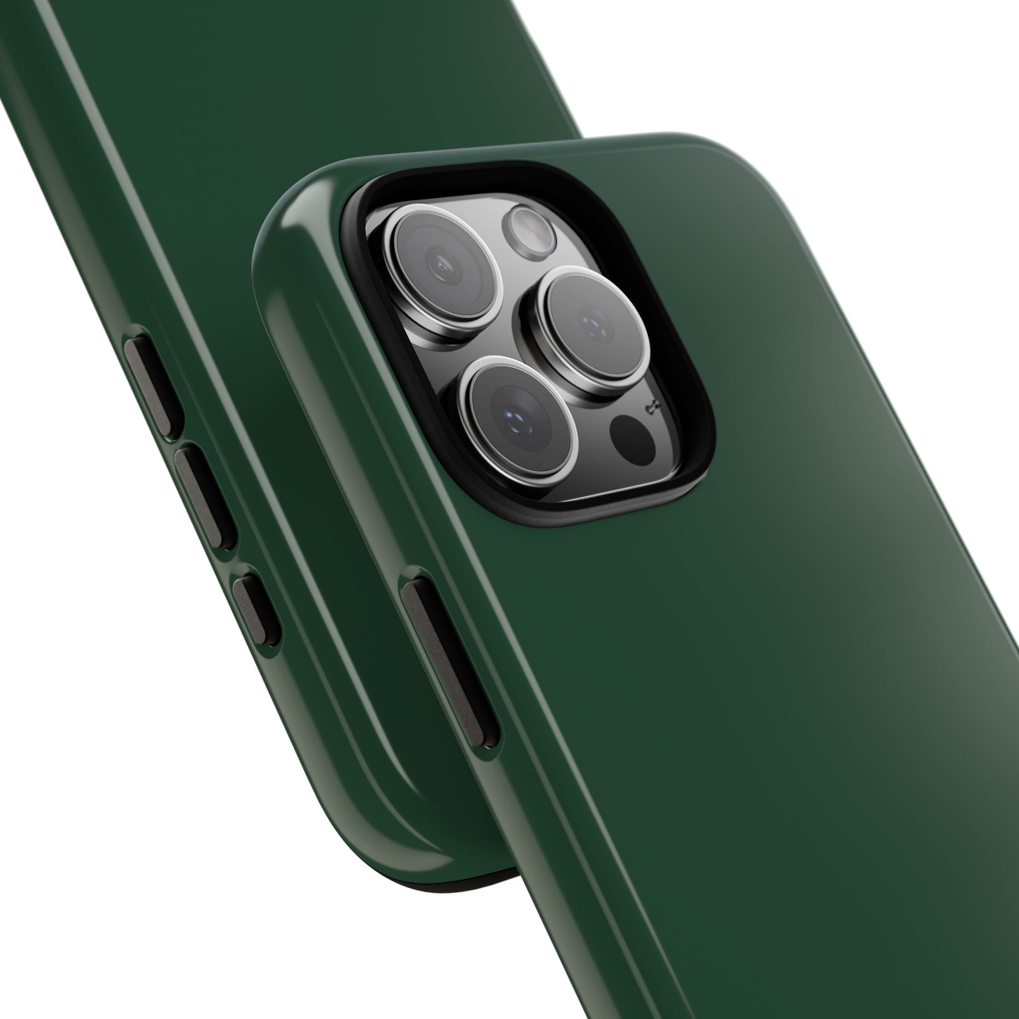 Tough iPhone Case (Green Matte/Glossy) - Shockproof Durable Protective Cover