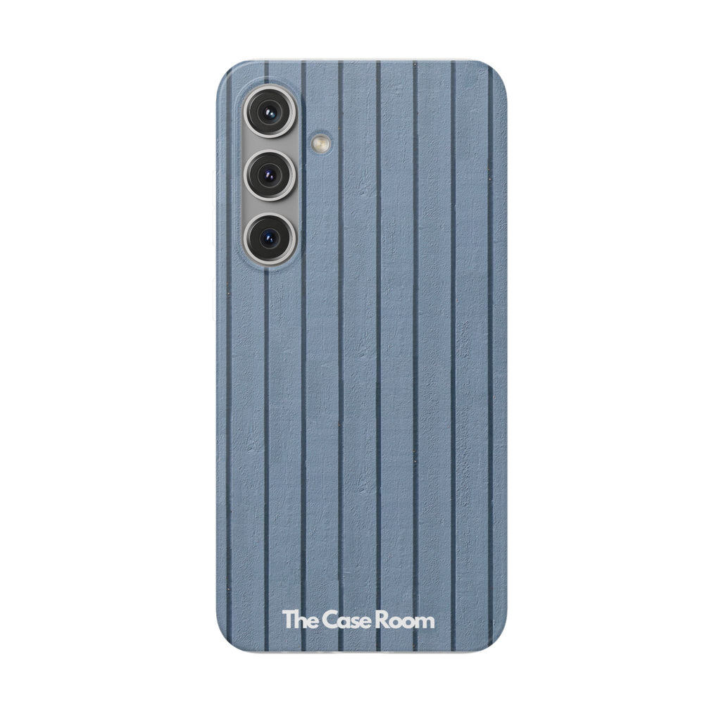 Rustic Wood Panel (Blue) Phone Case - iPhone 17/16/15 & Samsung A24