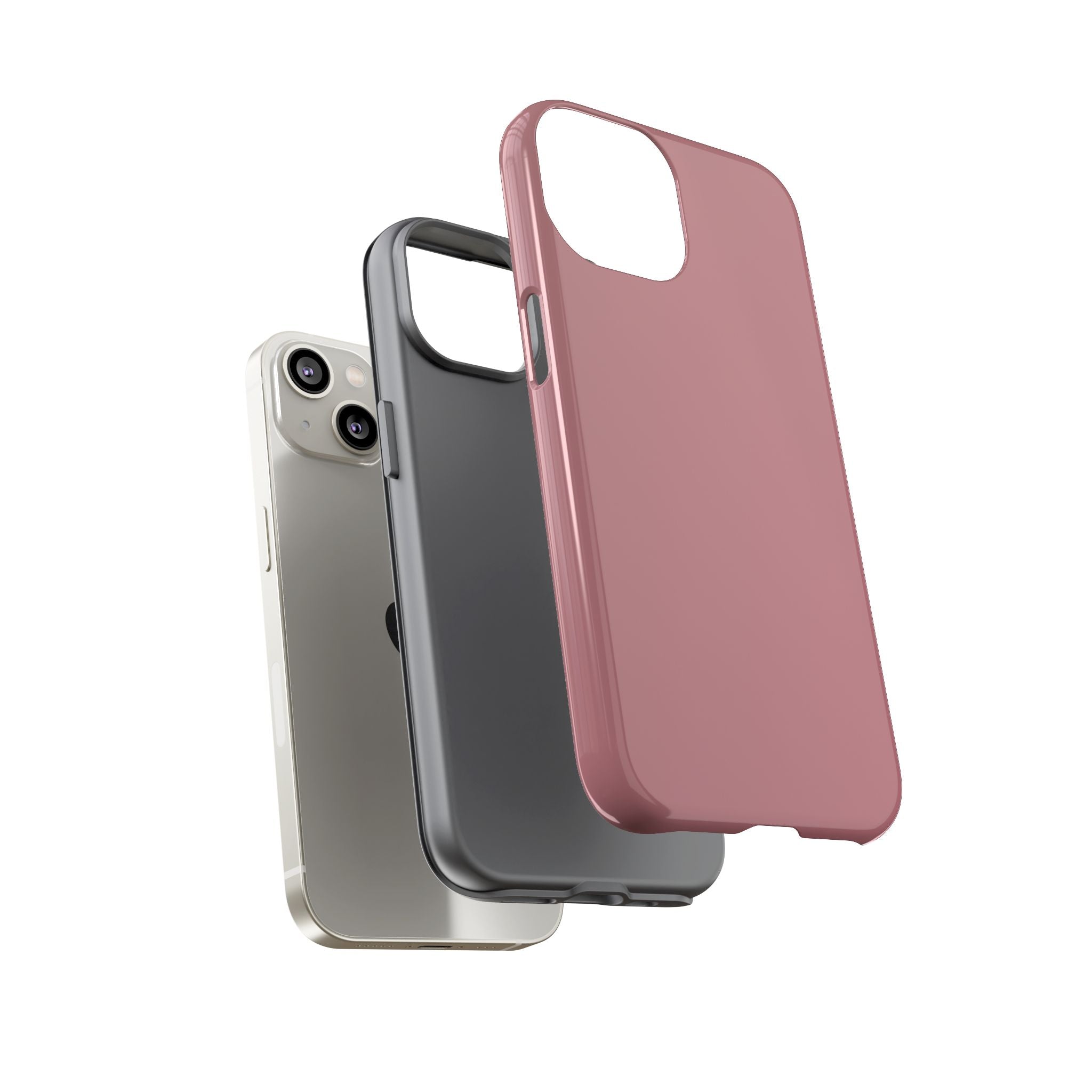 Tough iPhone Case (Rose Matte/Glossy) - Shockproof Durable Protective Cover