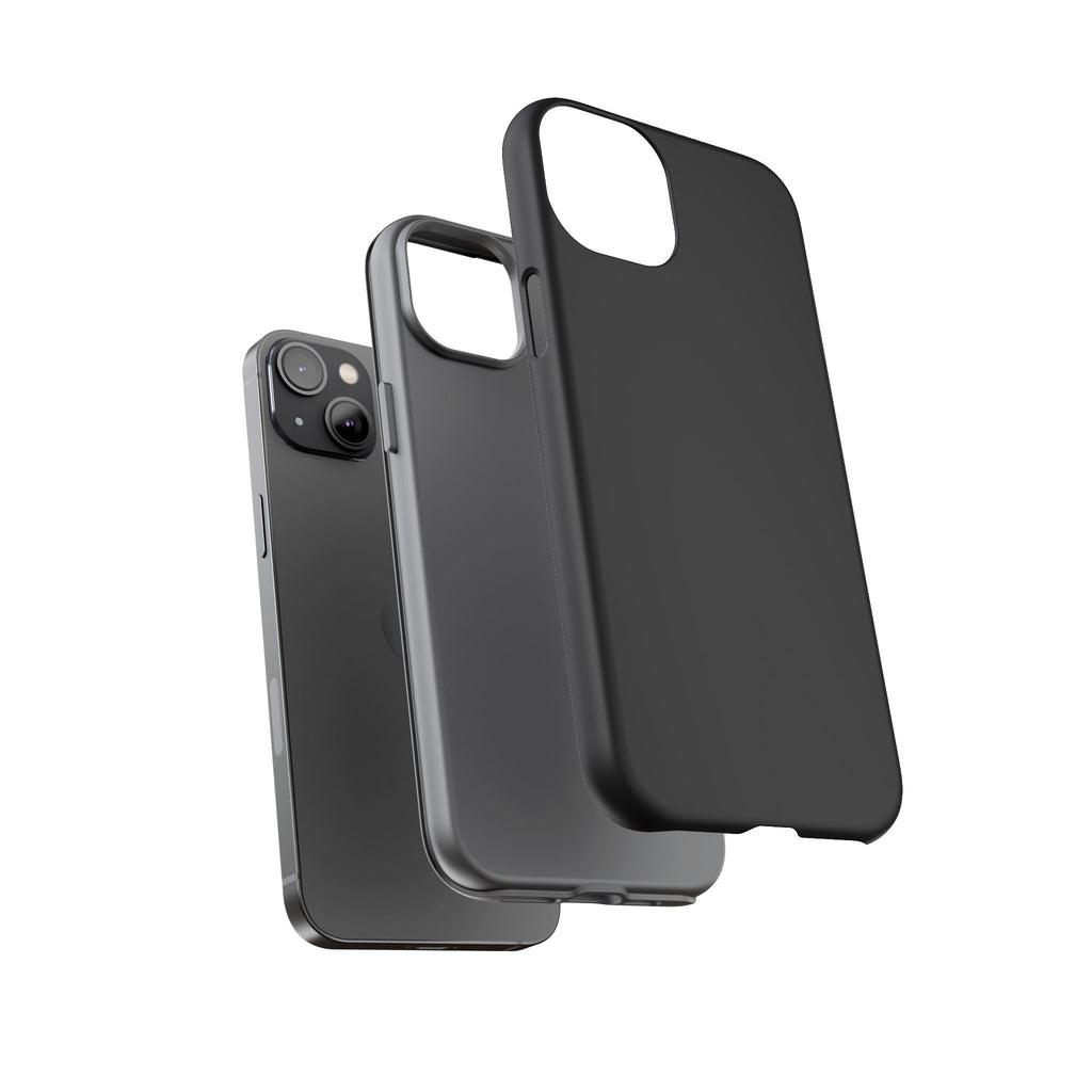 Tough iPhone Case (Space Black Matte/Glossy) - Shockproof Durable Protective Cover