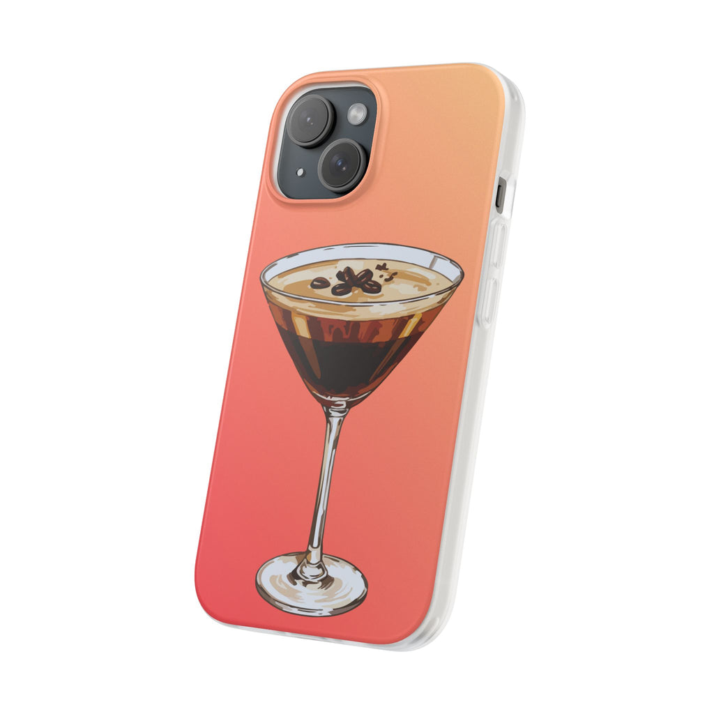 Espresso Martini Phone Case (Sunrise) - Stylish Cocktail iPhone 17/16/15 & Samsung A24