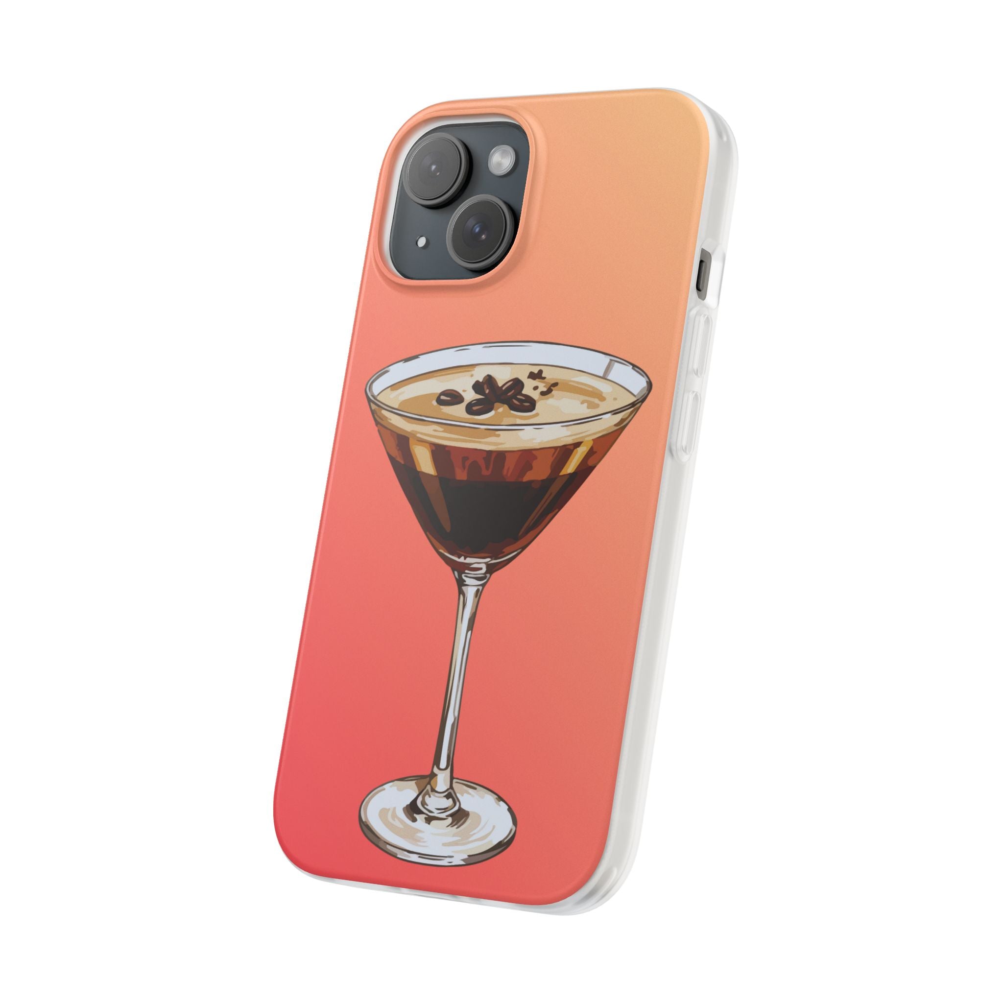 Espresso Martini Phone Case (Sunrise) - Stylish Cocktail iPhone 17/16/15 & Samsung A24