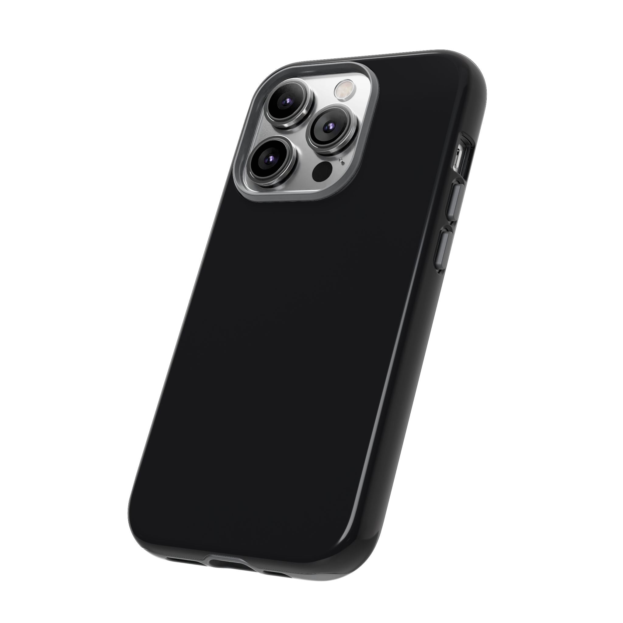Tough iPhone Case (Space Black Matte/Glossy) - Shockproof Durable Protective Cover