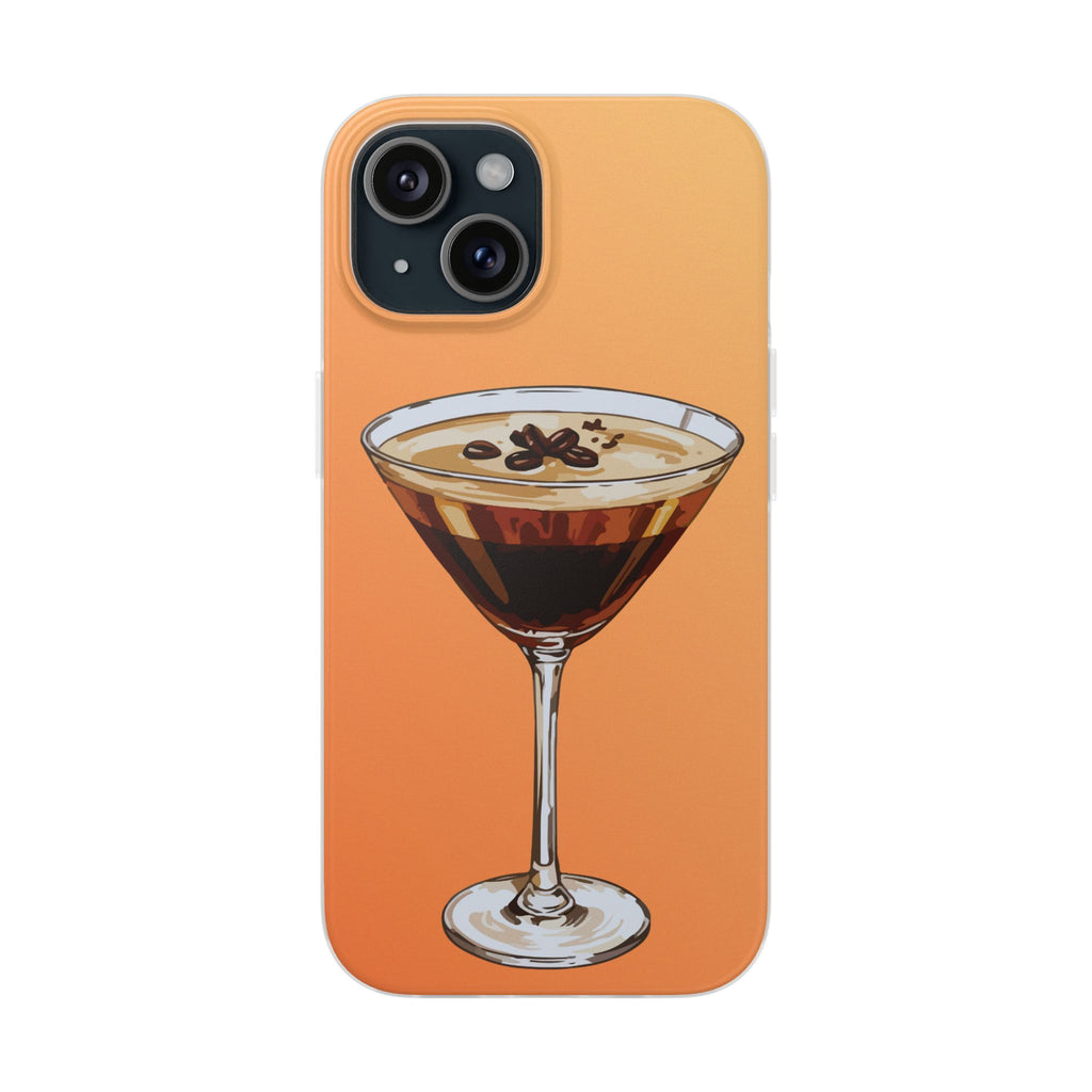 Espresso Martini Phone Case (Orange) - Stylish Cocktail iPhone 17/16/15 & Samsung A24