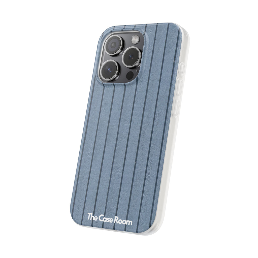 Rustic Wood Panel (Blue) Phone Case - iPhone 17/16/15 & Samsung A24