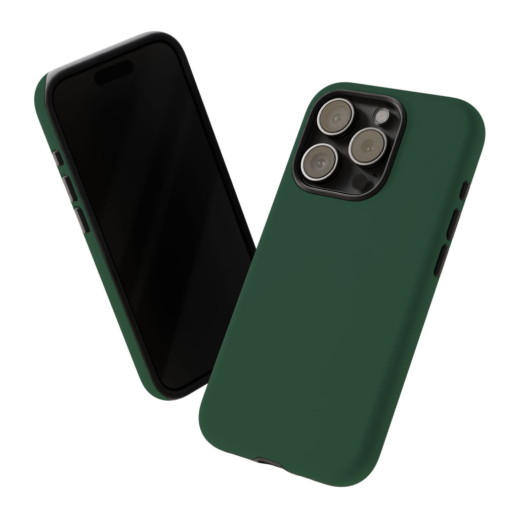 Tough iPhone Case (Green Matte/Glossy) - Shockproof Durable Protective Cover