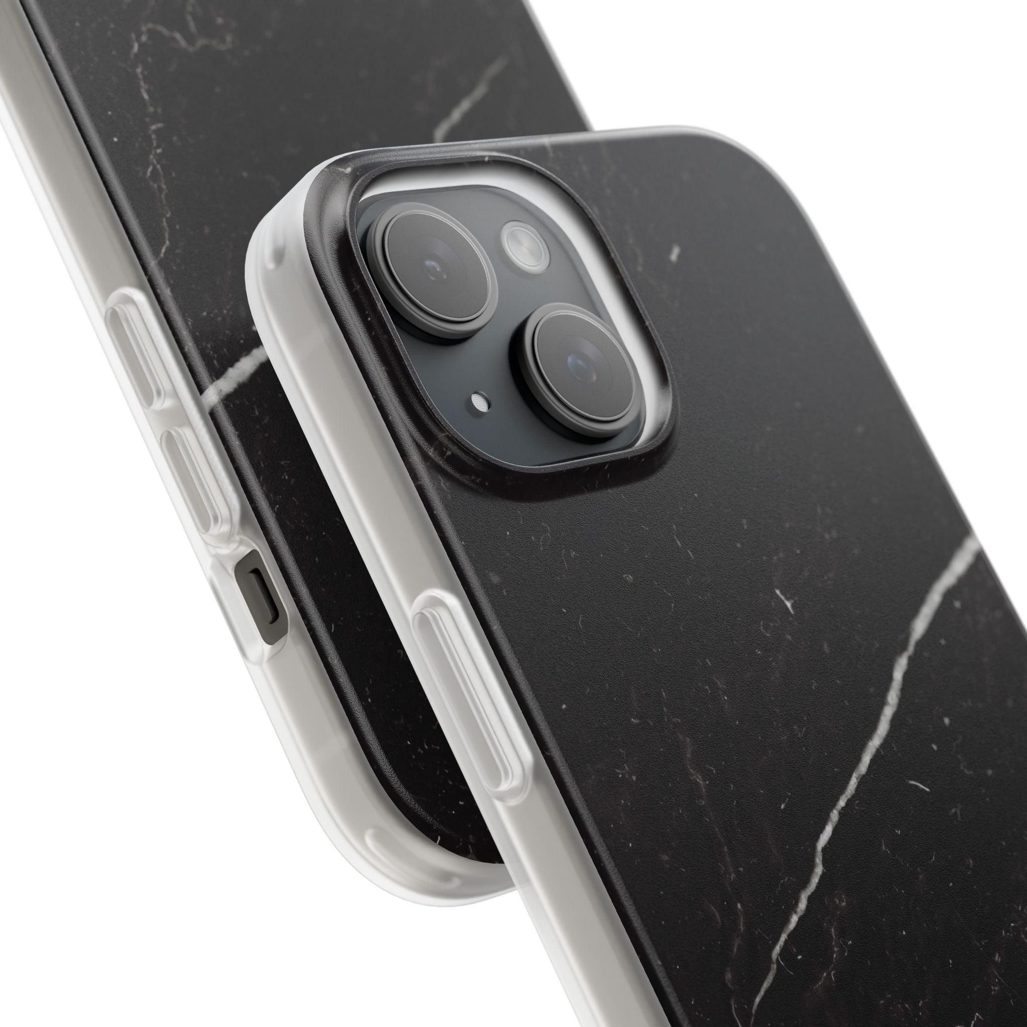 Black Marble Phone Case - iPhone 17/16/15 & Samsung A24