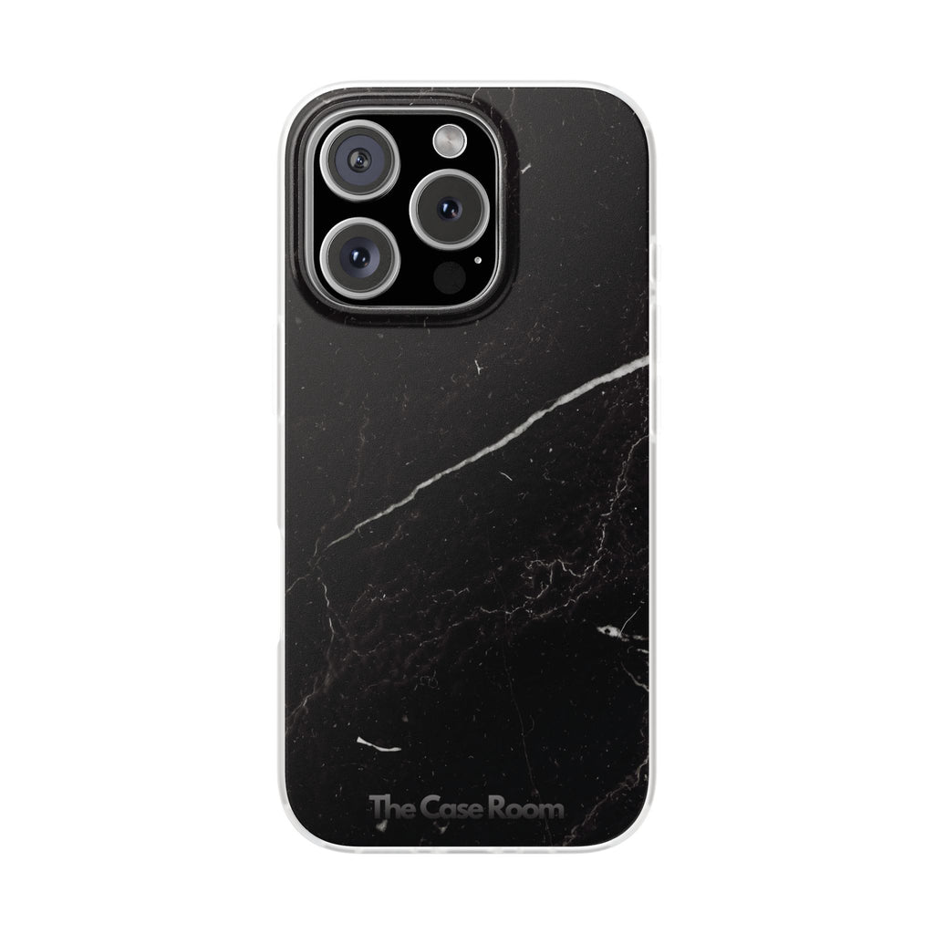 Black Marble Phone Case - iPhone 17/16/15 & Samsung A24