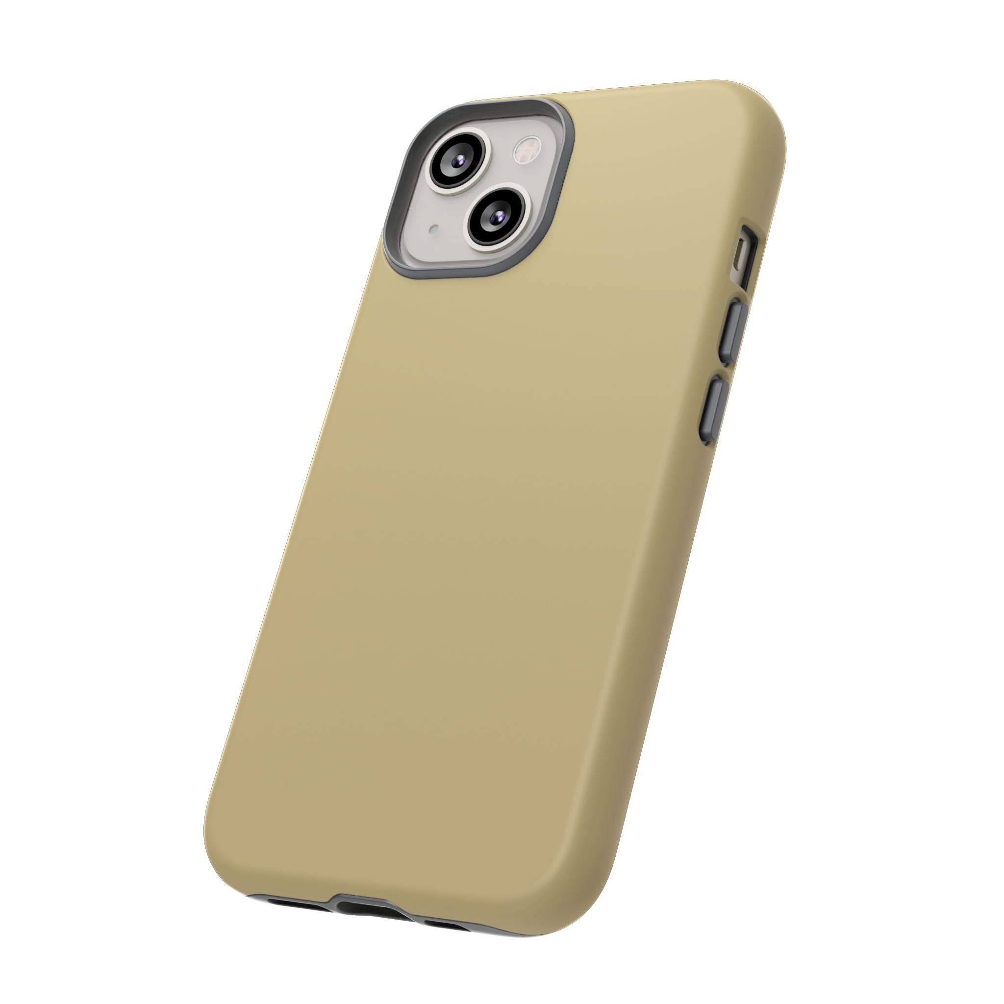 Tough iPhone Case (Gold Matte/Glossy) - Shockproof Durable Protective Cover