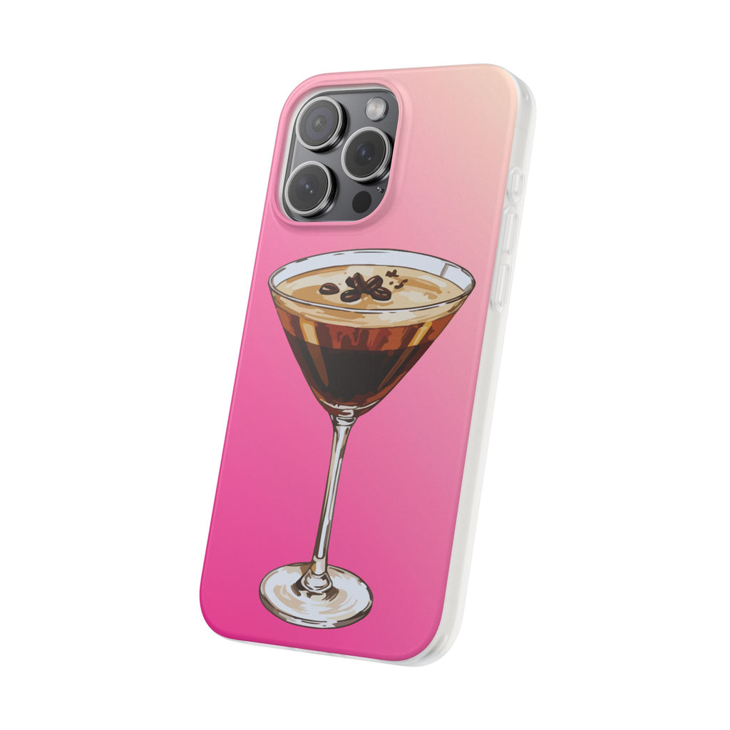 Espresso Martini Phone Case (Pink) - Stylish Cocktail iPhone 17/16/15 & Samsung A24