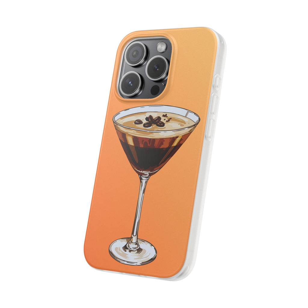 Espresso Martini Phone Case (Orange) - Stylish Cocktail iPhone 17/16/15 & Samsung A24