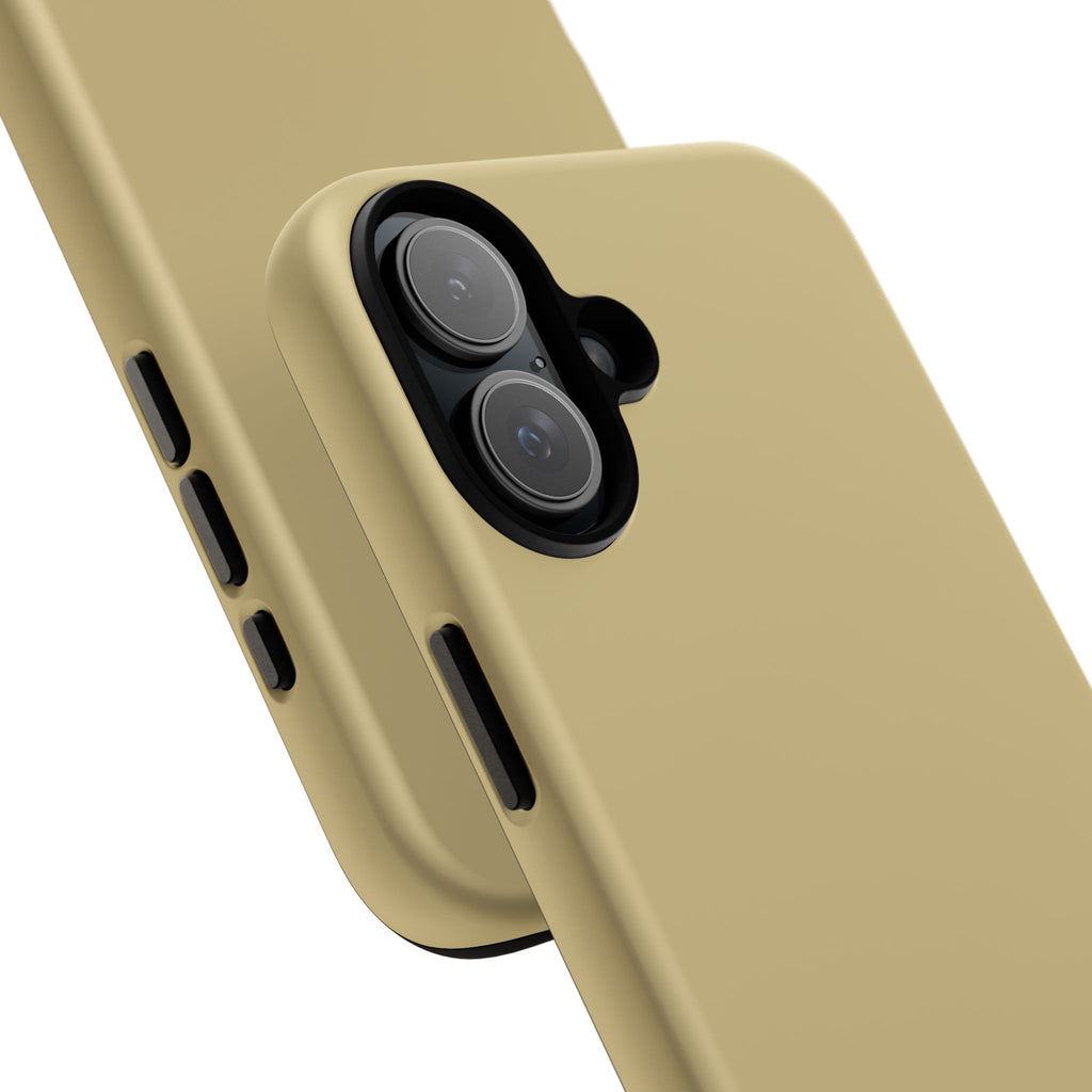 Tough iPhone Case (Gold Matte/Glossy) - Shockproof Durable Protective Cover