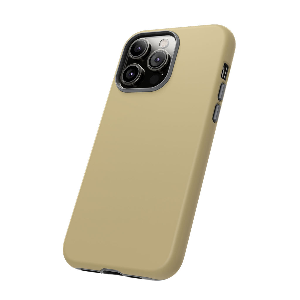 Tough iPhone Case (Gold Matte/Glossy) - Shockproof Durable Protective Cover