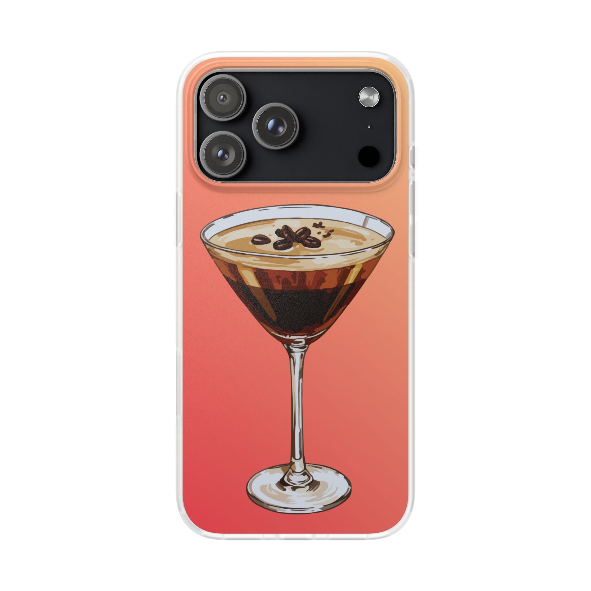 Espresso Martini Phone Case (Sunrise) - Stylish Cocktail iPhone 17/16/15 & Samsung A24