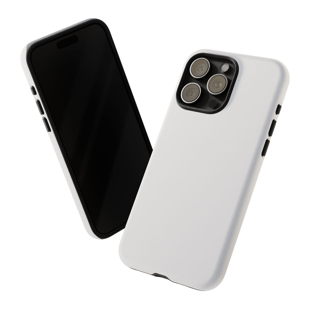 Tough iPhone Case (Silver Matte/Glossy) - Shockproof Durable Protective Cover