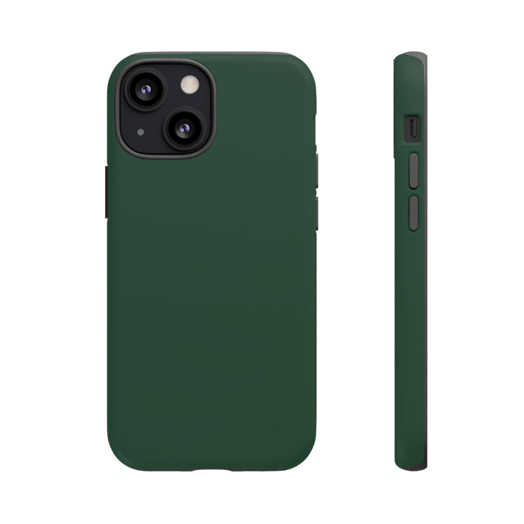 Tough iPhone Case (Green Matte/Glossy) - Shockproof Durable Protective Cover