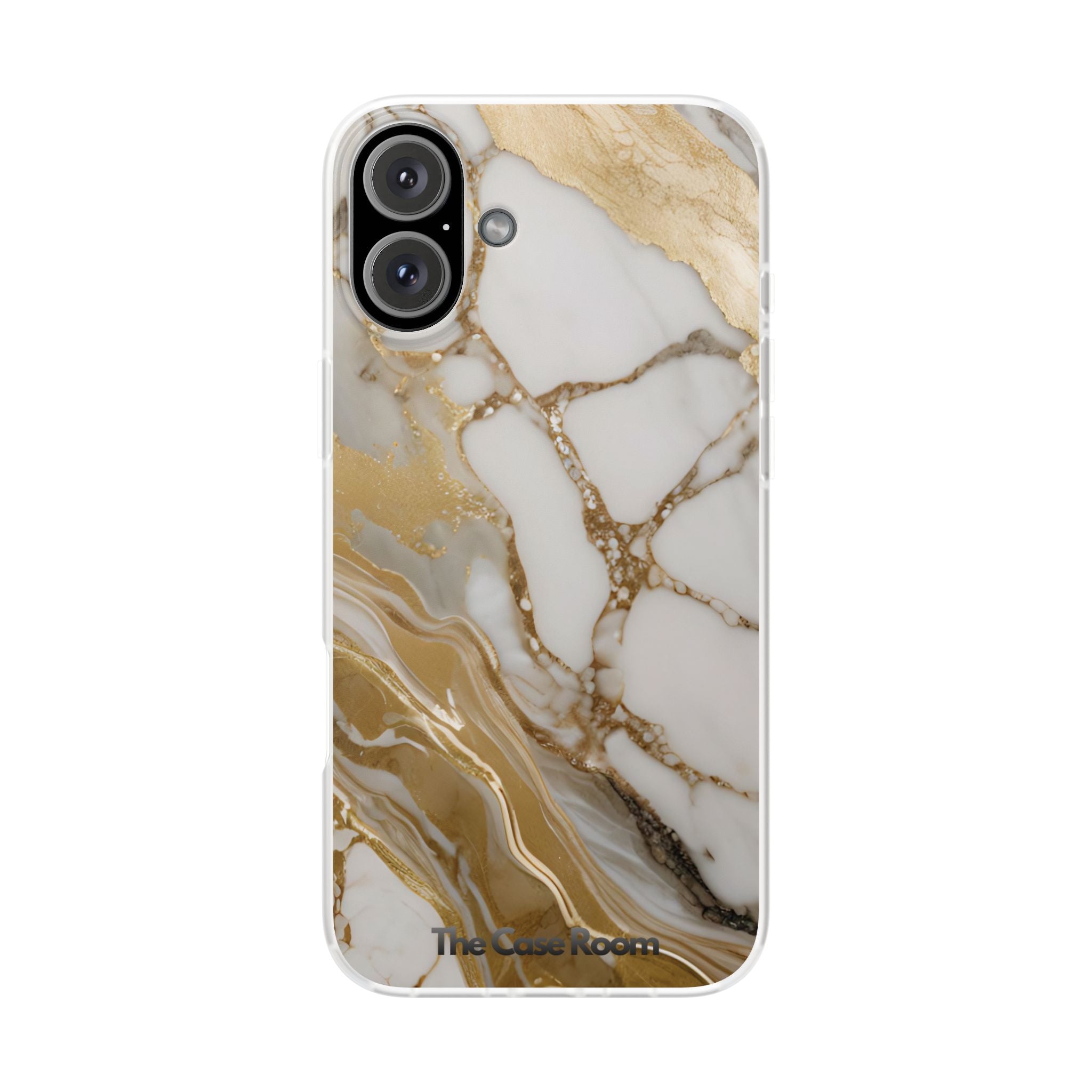 White Gold Marble Phone Case - iPhone 17/16/15 & Samsung A24