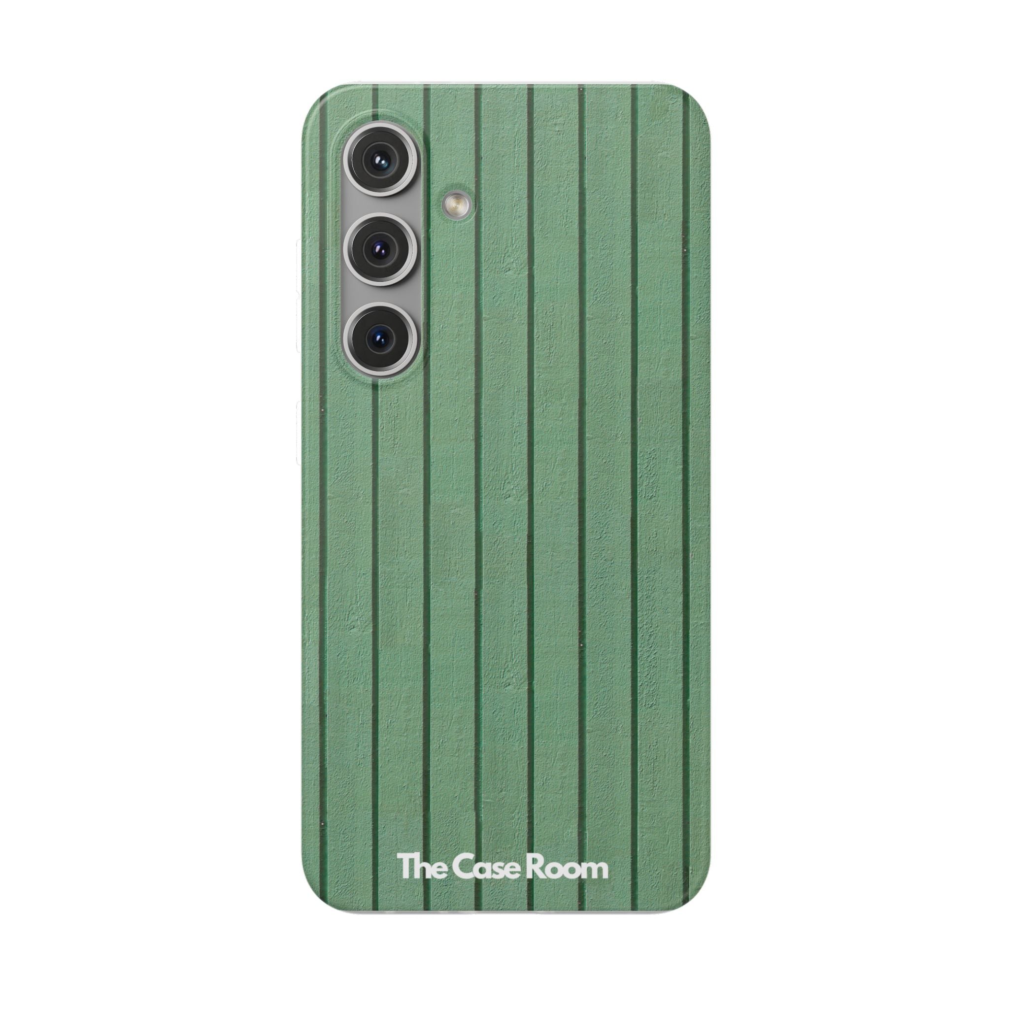 Rustic Wood Panel (Green) Phone Case - iPhone 17/16/15 & Samsung A24