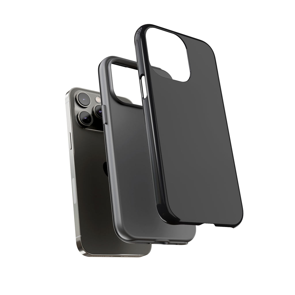 Tough iPhone Case (Space Black Matte/Glossy) - Shockproof Durable Protective Cover