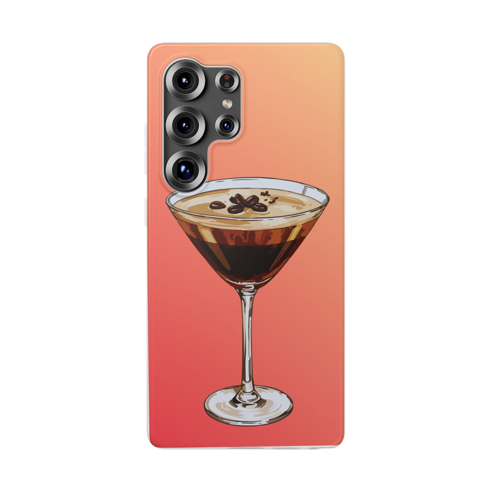 Espresso Martini Phone Case (Sunrise) - Stylish Cocktail iPhone 17/16/15 & Samsung A24