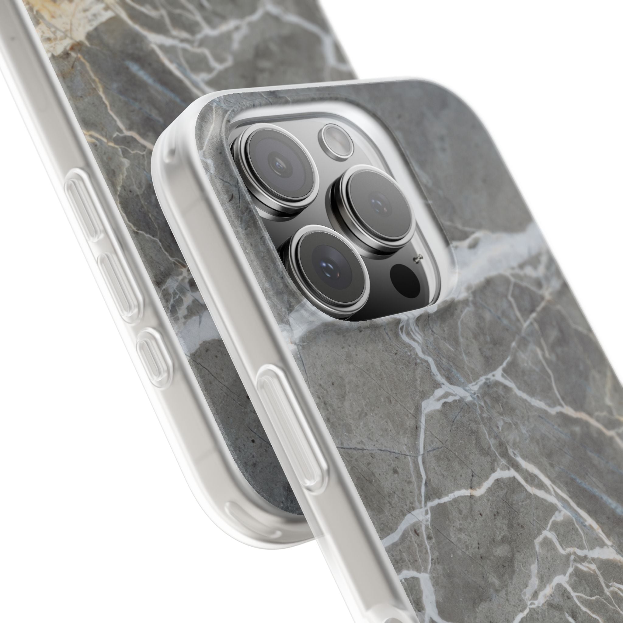 Gray Marble Phone Case - iPhone 17/16/15 & Samsung A24